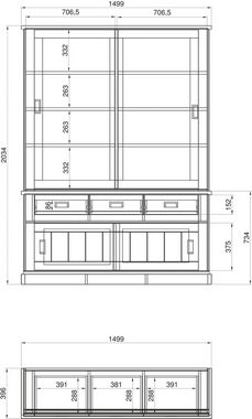 Home affaire Buffet ORLANDO Höhe ca. 204 cm