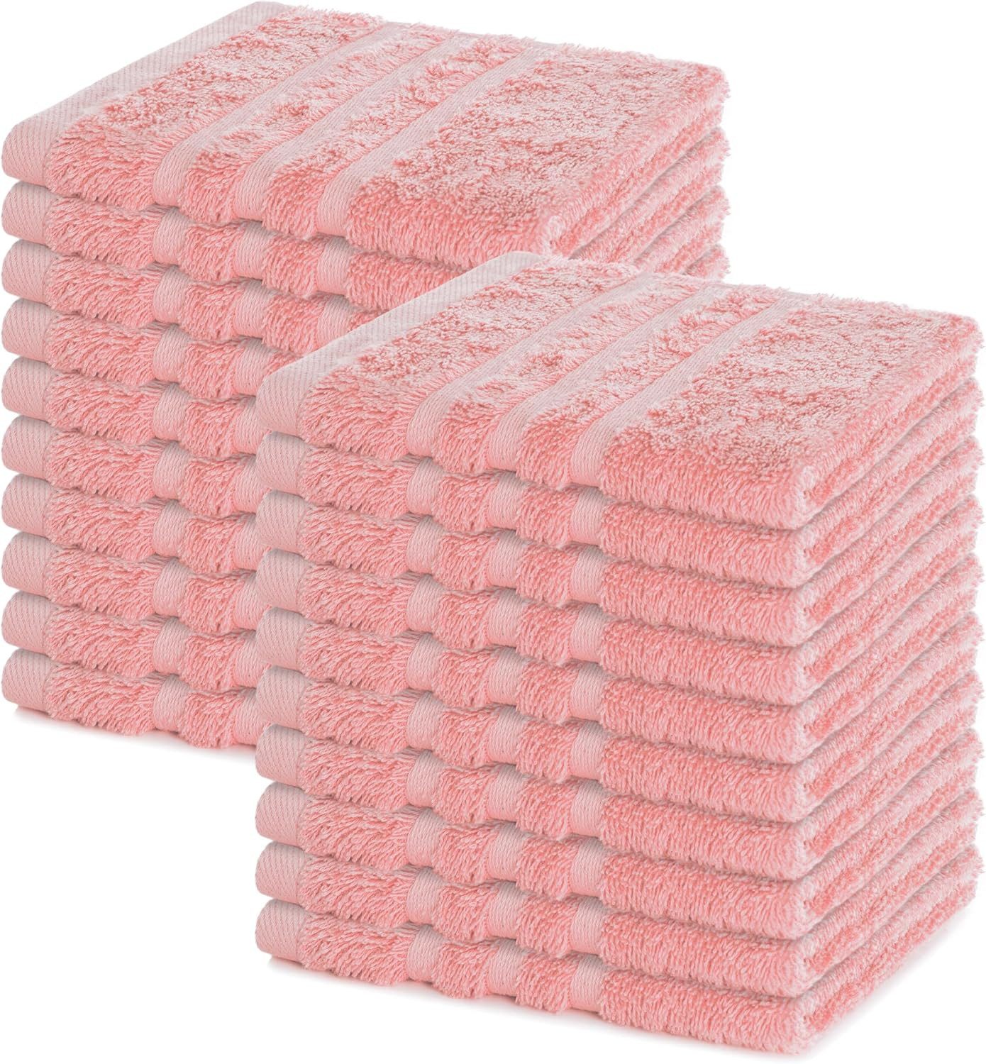 Lavea Seiftuch 30 x 30 cm, 20er Set Seiftücher, Elena Frottierserie, Gästehandtücher, (Set, 20-St), kleine Waschlappen, weich & saugstark, pflegeleicht