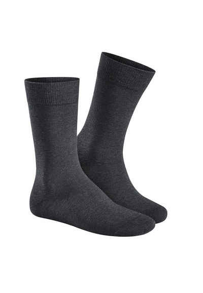 Hudson Langsocken »3er Pack Relax Cotton« (Packung, 3-Paar) Herren Socken - Ohne Gummifäden, Flache Zehennaht, Zusätzliche Verstärkungen