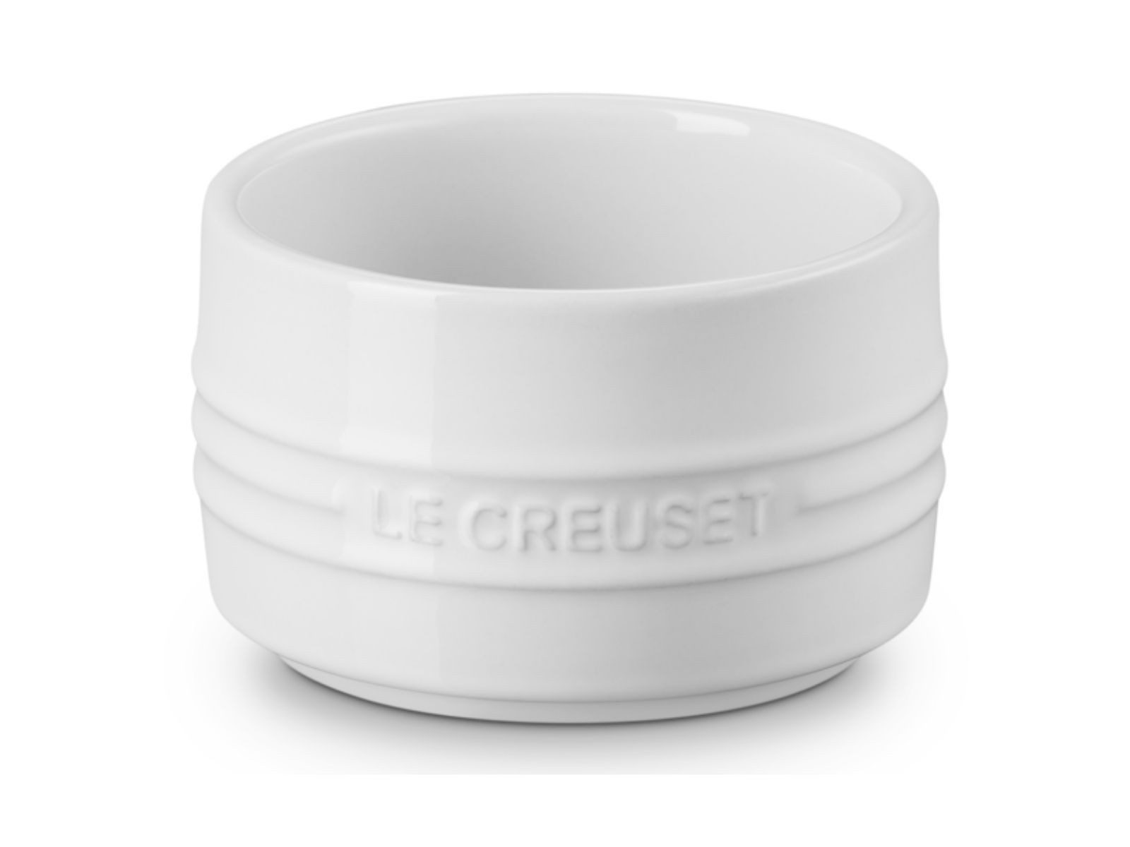 LE CREUSET Backform stapelbares Förmchen weiß 8cm