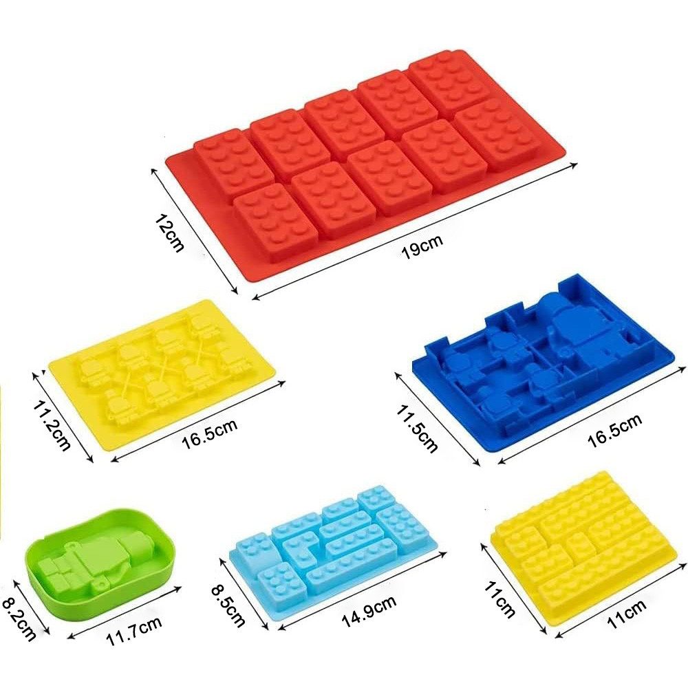 TUWENA Pralinenform 6 Stück Schokoladenformen, Silikon-Bonbonformen, (6-tlg)