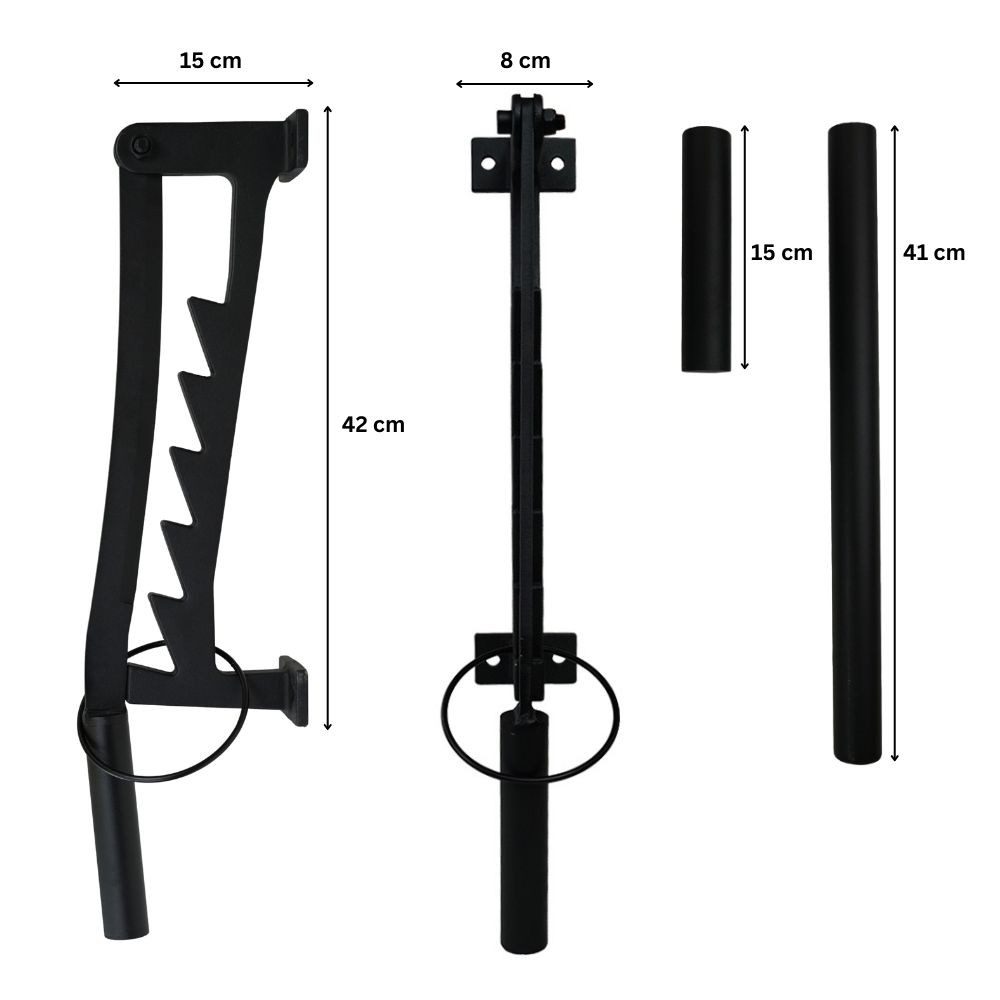 PROREGAL® Holzspalter BULLFORCE manuell zur Wandmontage 2 Griffe Schwarz Ha günstig online kaufen