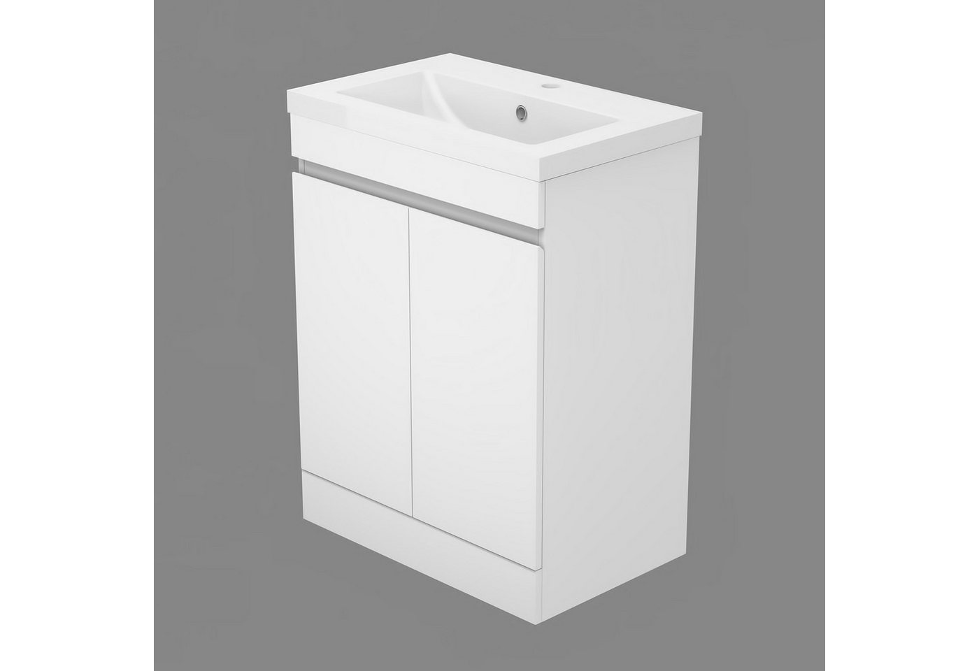duschspa Waschtisch Badmöbel in 60 cm Standschrank