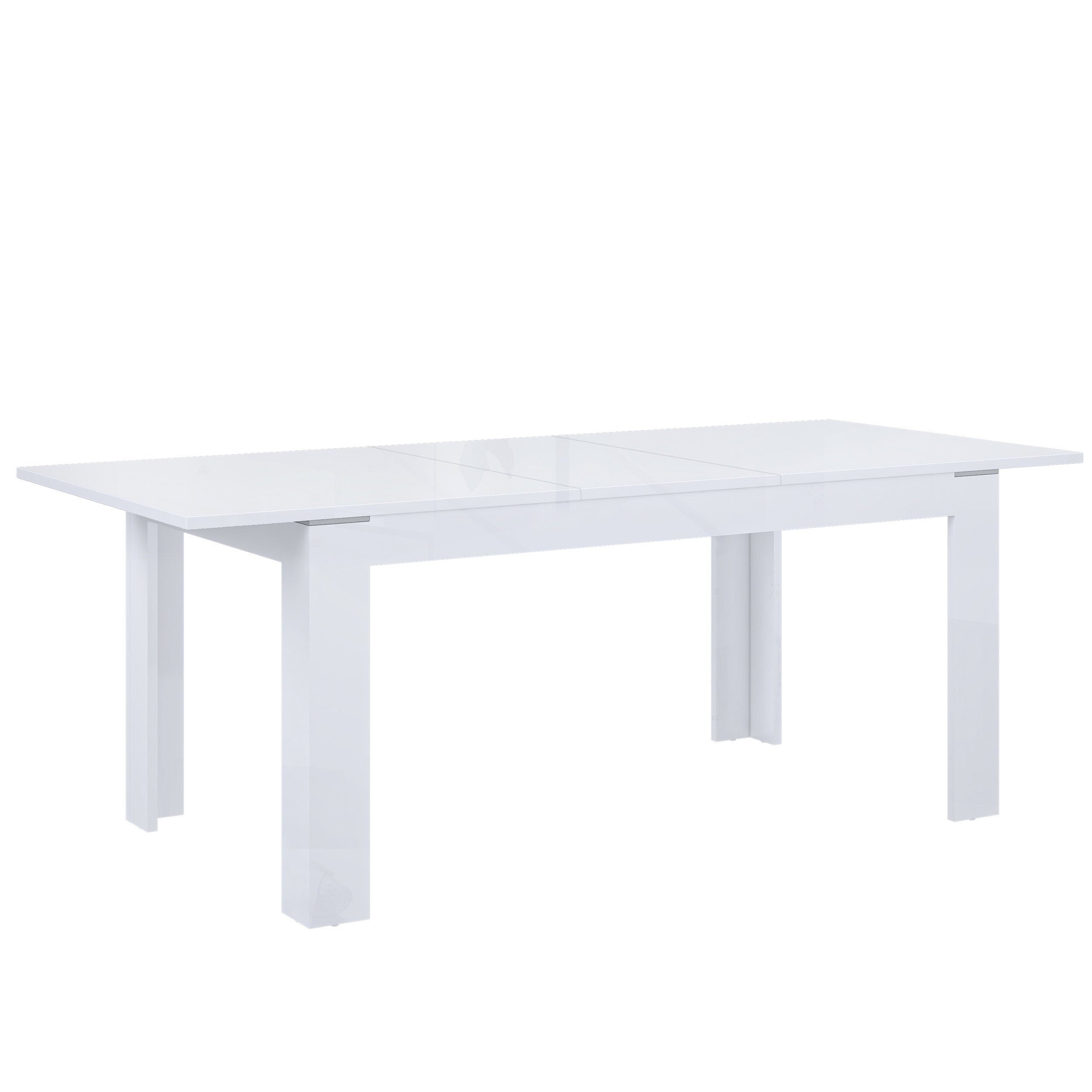 Violetta, Esszimmer Esstisch Weiß Esstisch Ausziehbar Modern Newroom Hochglanz Tisch