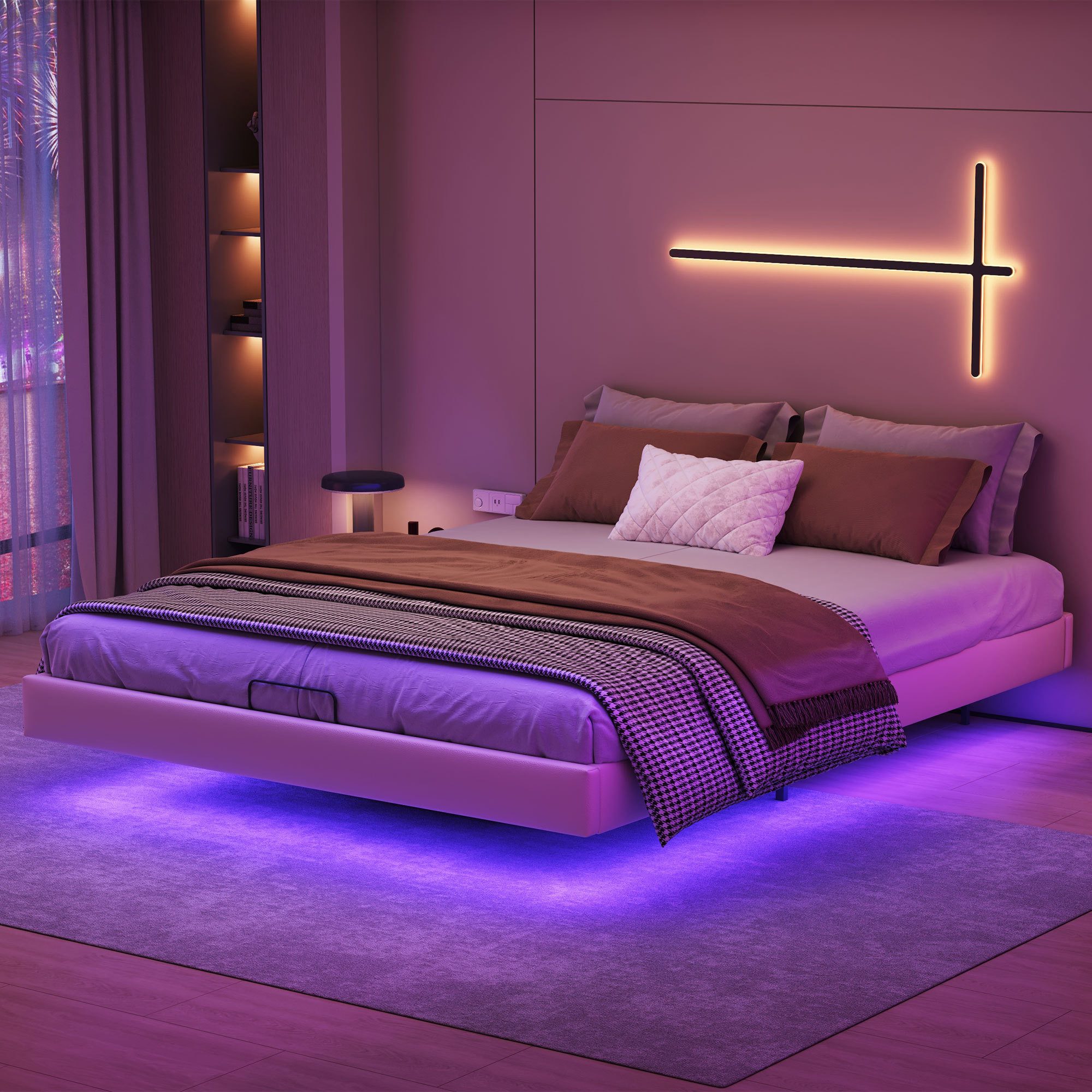 Furnishings Home Polsterbett hydraulisches Doppelbett mit günstig online kaufen
