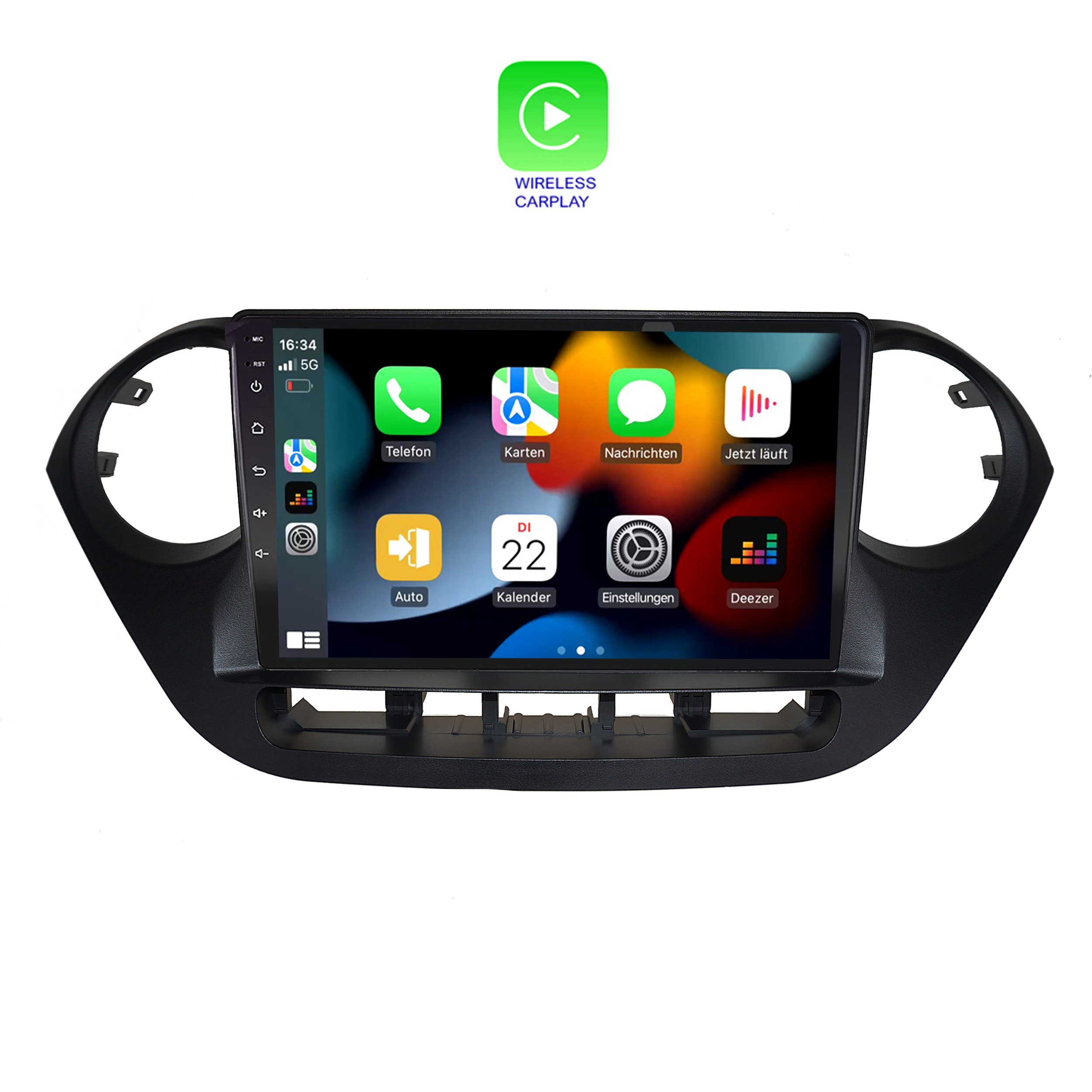 TAFFIO Für Hyundai i10 9" RHD Touchscreen Android Autoradio GPS Navi CarPlay Einbau-Navigationsgerät