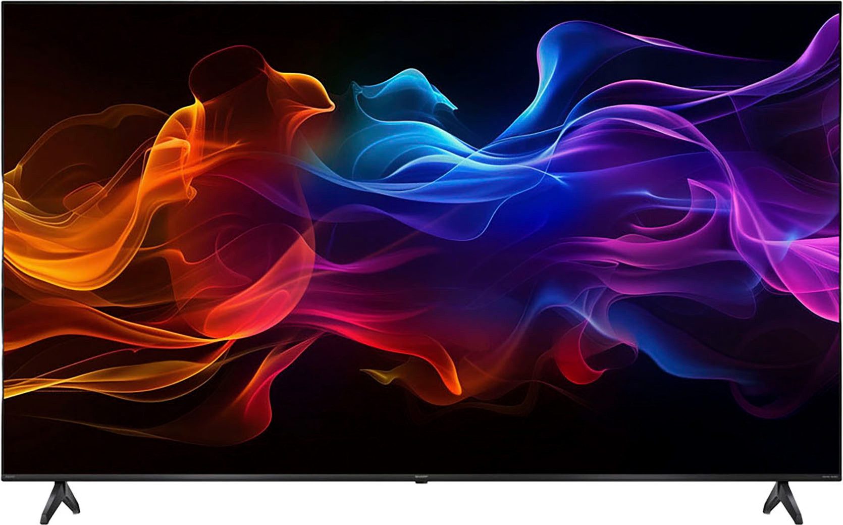 Sharp 4T-C85HPx QLED-Fernseher (215 cm/85 Zoll, 4K Ultra HD, Google TV, Smart-TV)