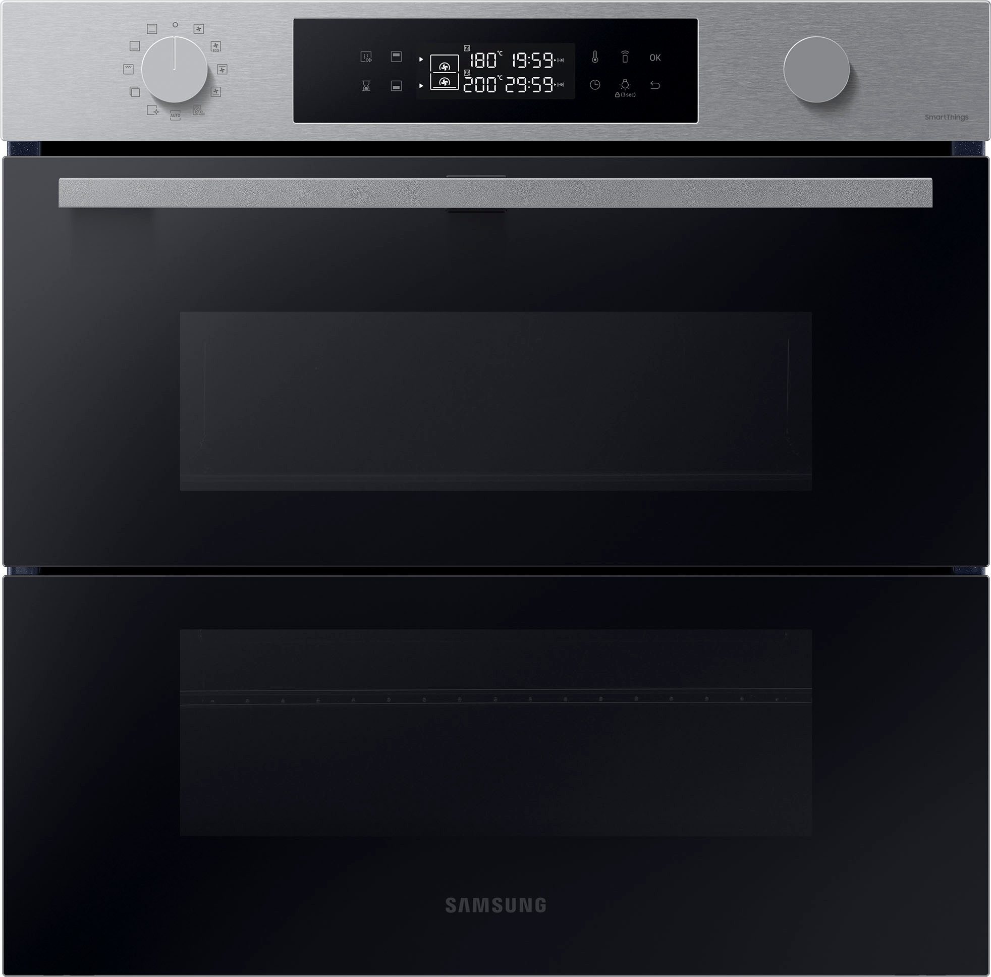 Samsung Pyrolyse Backofen NV7B4530ZAS, Pyrolyse-Selbstreinigung, Dual Cook Flex – Ein Ofen. Zwei Garräume. Maximale Flexibilität.