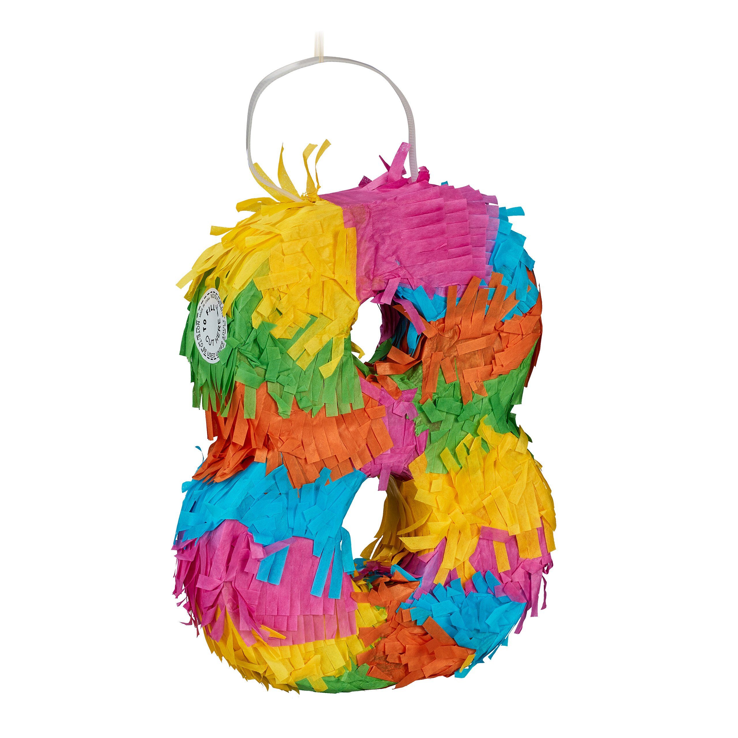 Pinata relaxdays Mini Zahl 8 Pinata