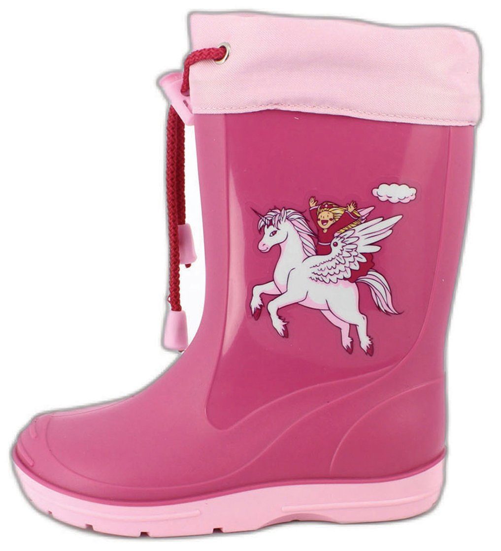 Beck Regenstiefel Einhorn Резиновые сапоги (wasserdicht, für trockene Füße bei Regen und Matschwetter) herausnehmbare Innensohle, robustes langlebiges Material