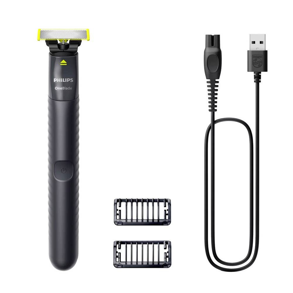 Philips Elektrorasierer OneBlade Face QP1424/10 Folienrasierer Anthrazit