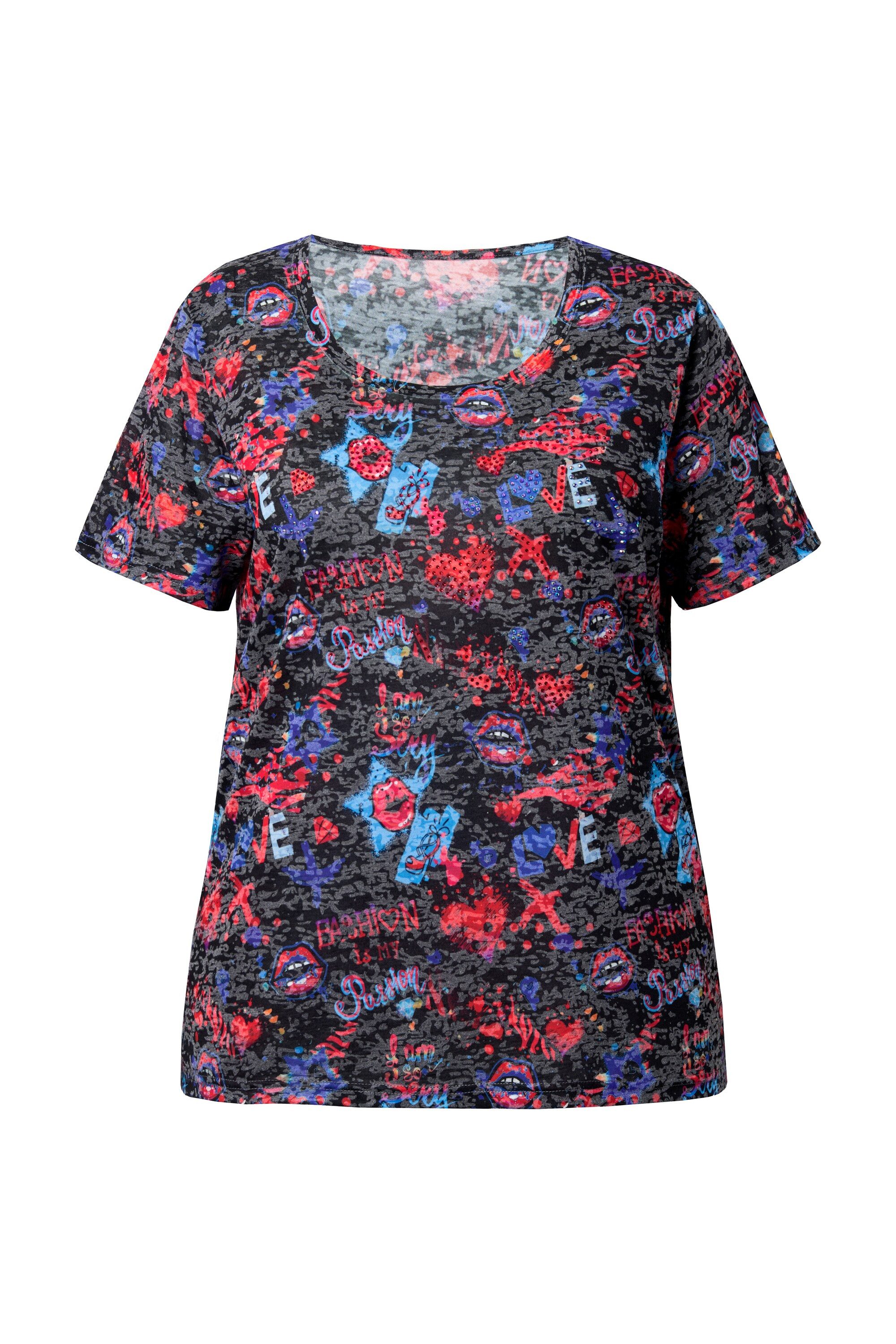 T-Shirt T-Shirt Komfort Fit LOVE-Muster