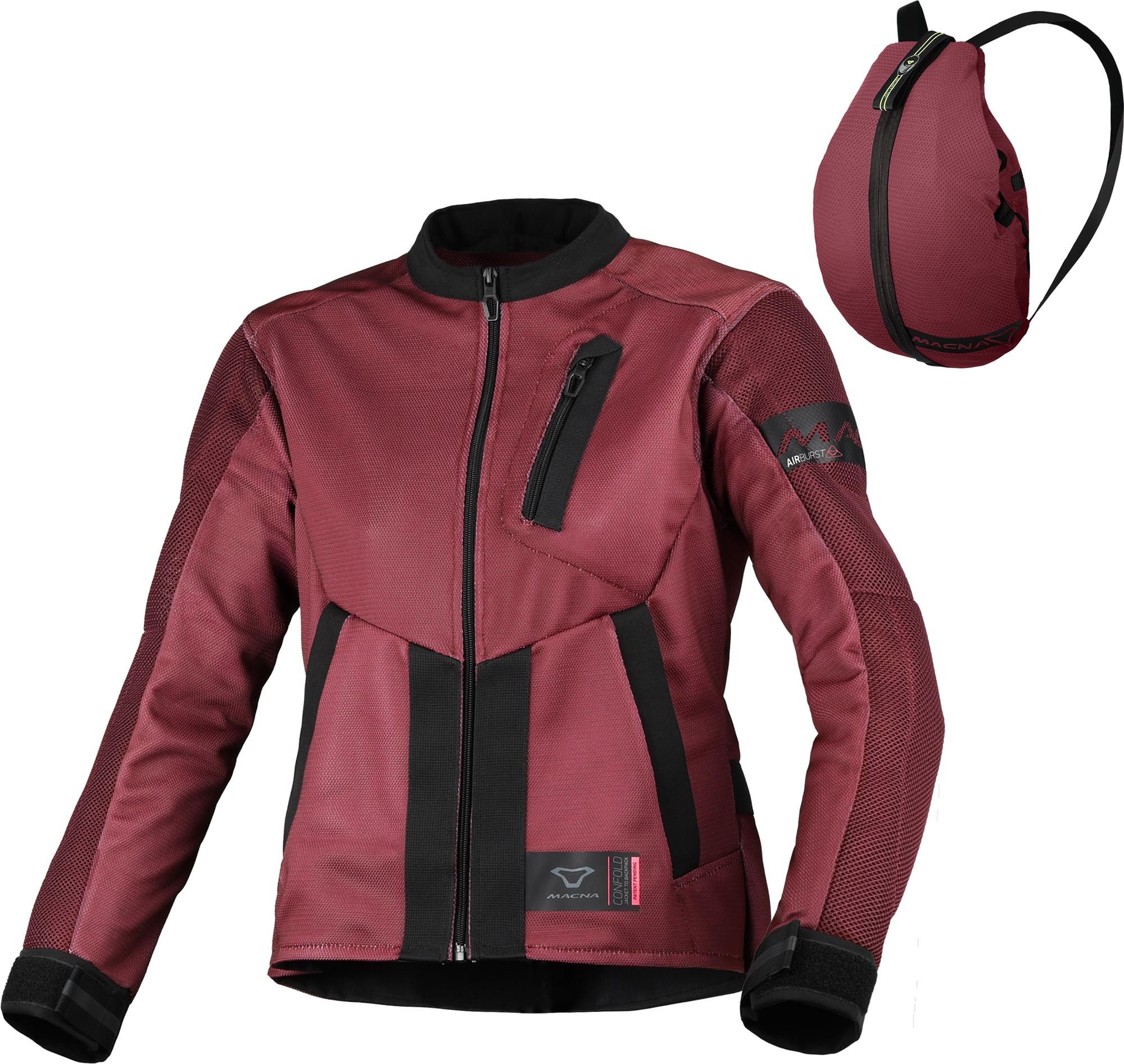 Macna Motorradjacke Torida Damen Motorrad Textiljacke Belüftet belüftet protektoren reißverschluss
