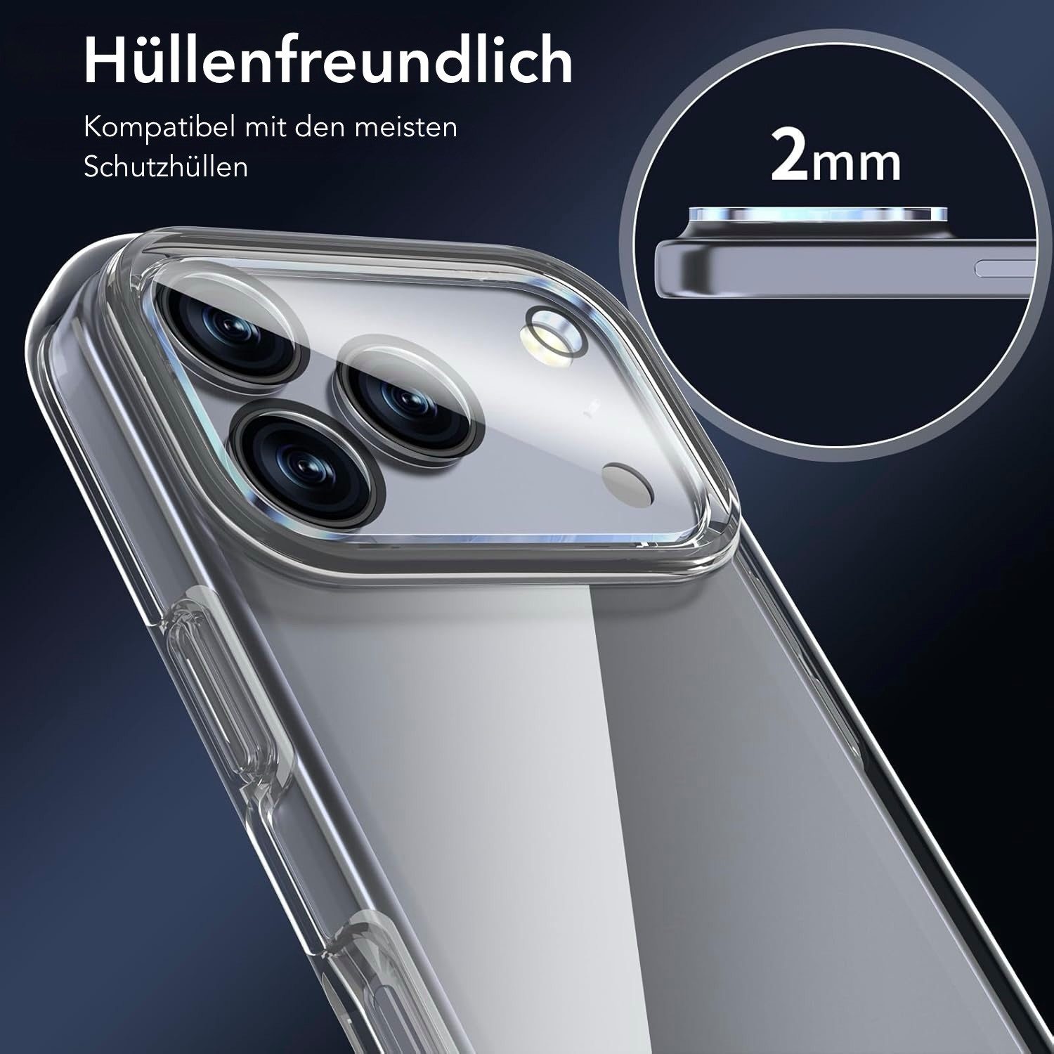AVANA Kameraschutzglas für iPhone 18 Pro / 18 Pro Max Kamera Panzerglas Schutzfolie für iPhone 18 Pro Max, 2 Stück, Anti-Kratzer, glasklarer Kameraschutz – Bild 4 von 5