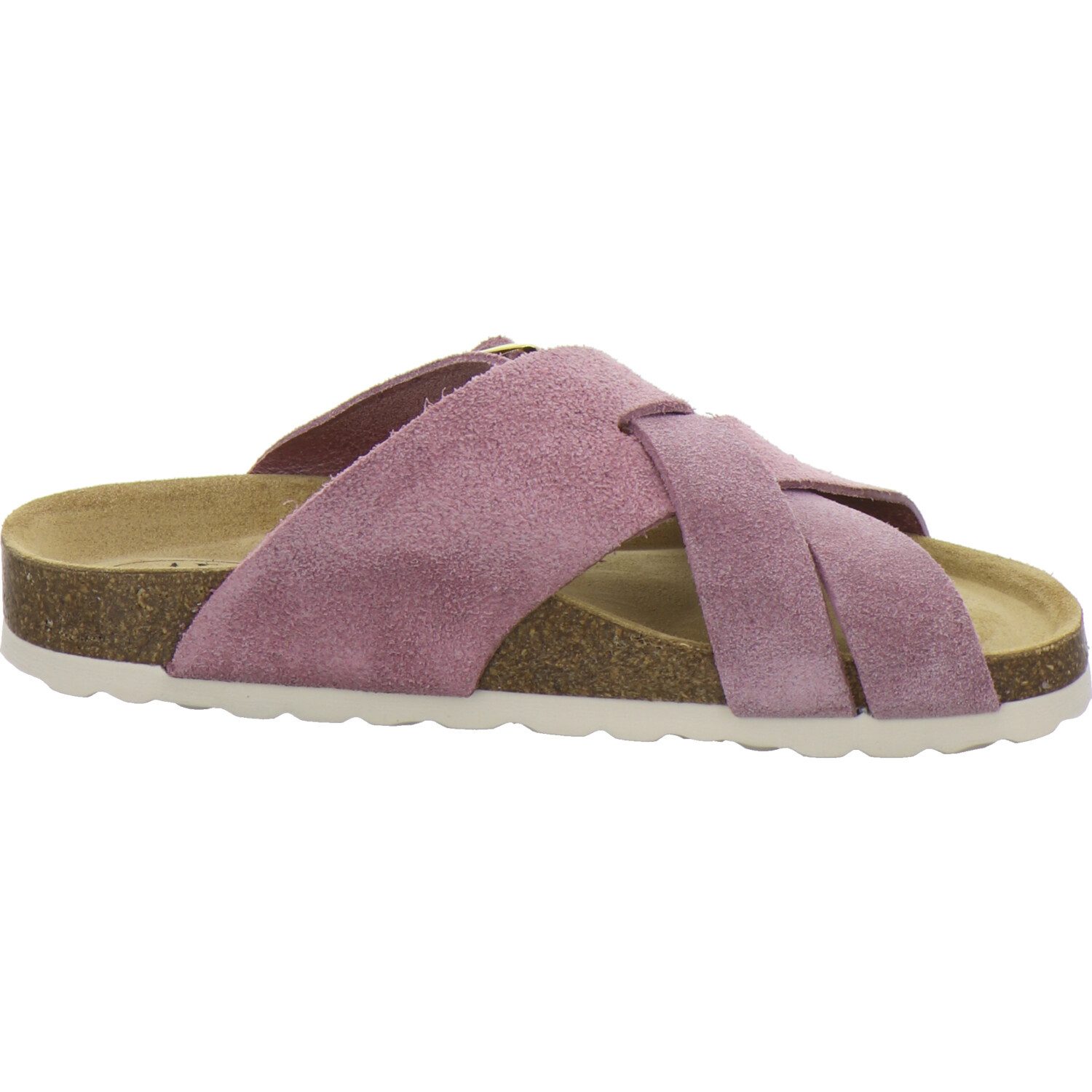 AFS-Schuhe 214165 modische Pantolette für Damen mit Fußbett, bequeme Sandalen aus Leder