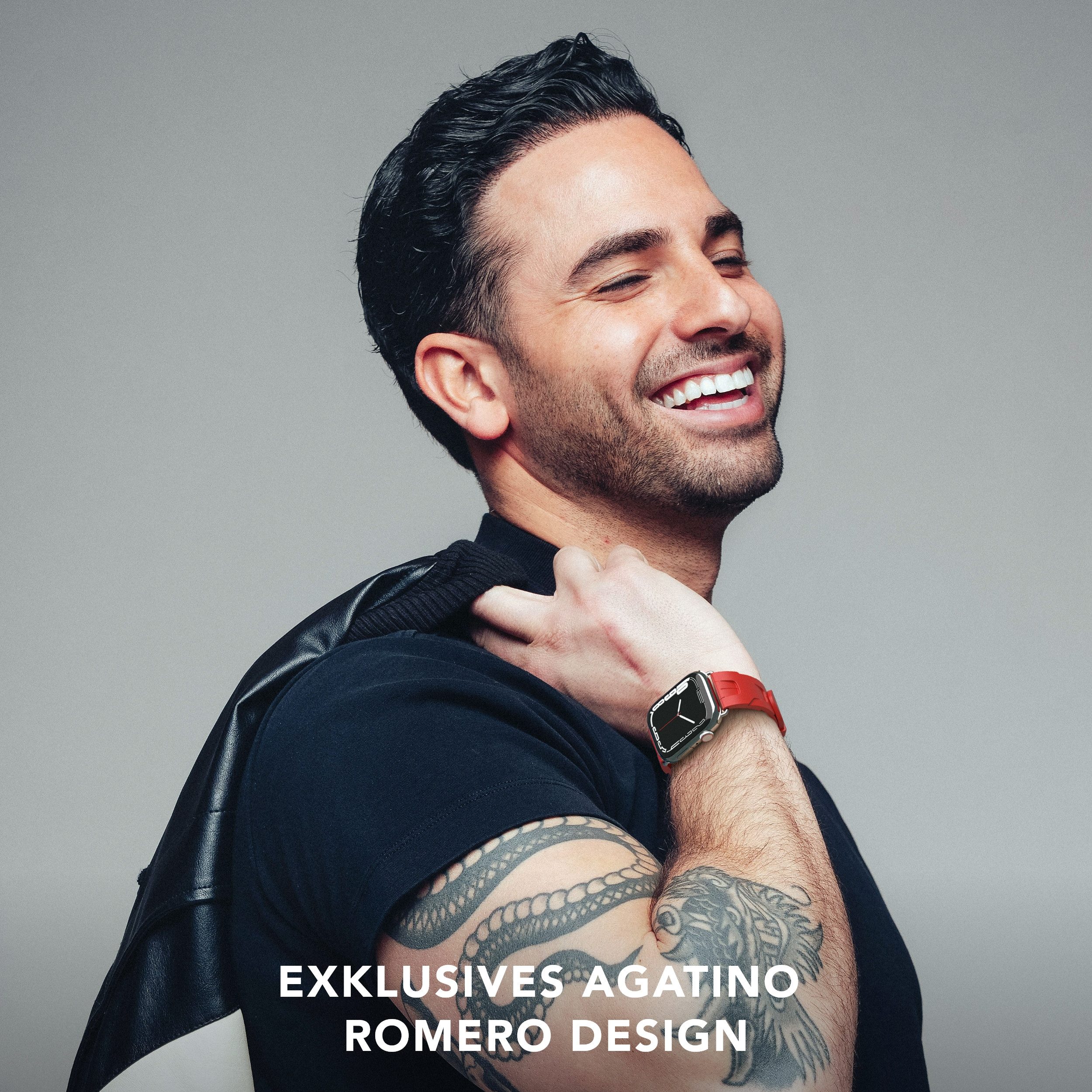 VONMÄHLEN Smartwatch-Armband A. R. Exclusive Band, exclusives Design, wasserabweisendes und recyceltes Silikon