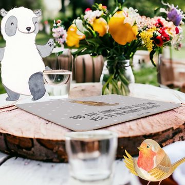 Platzset, Otter Kind - Grau Pastell - Geschenk, Otter Seeotter See Otter, Gebur, Mr. & Mrs. Panda, (1-St), Attraktive Designs