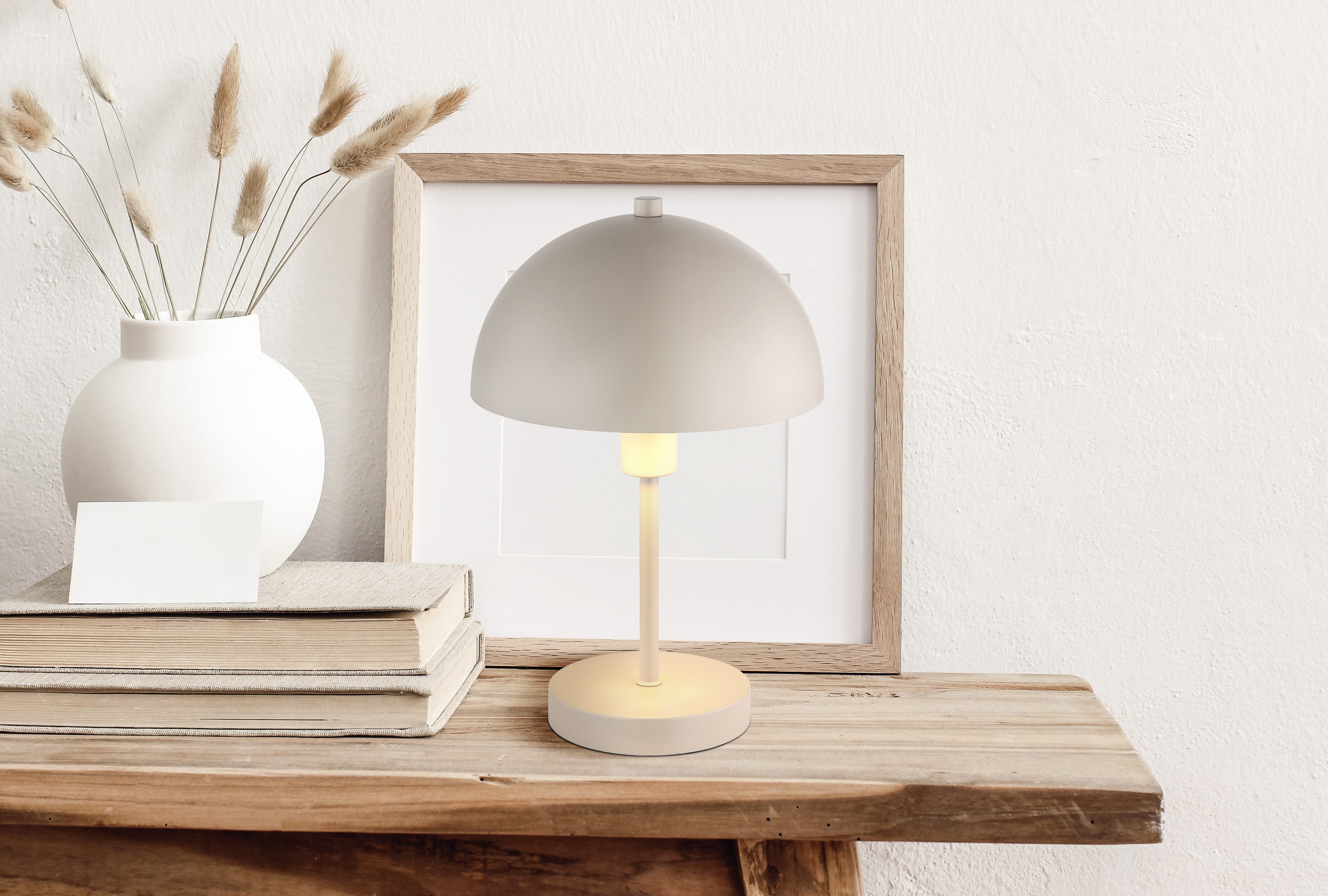 GLOBO LIGHTING Tischleuchte ATOMA I, ohne Leuchtmittel, Tischlampe Nachttischlampe Deko-Tischleuchte Schlafzimmer