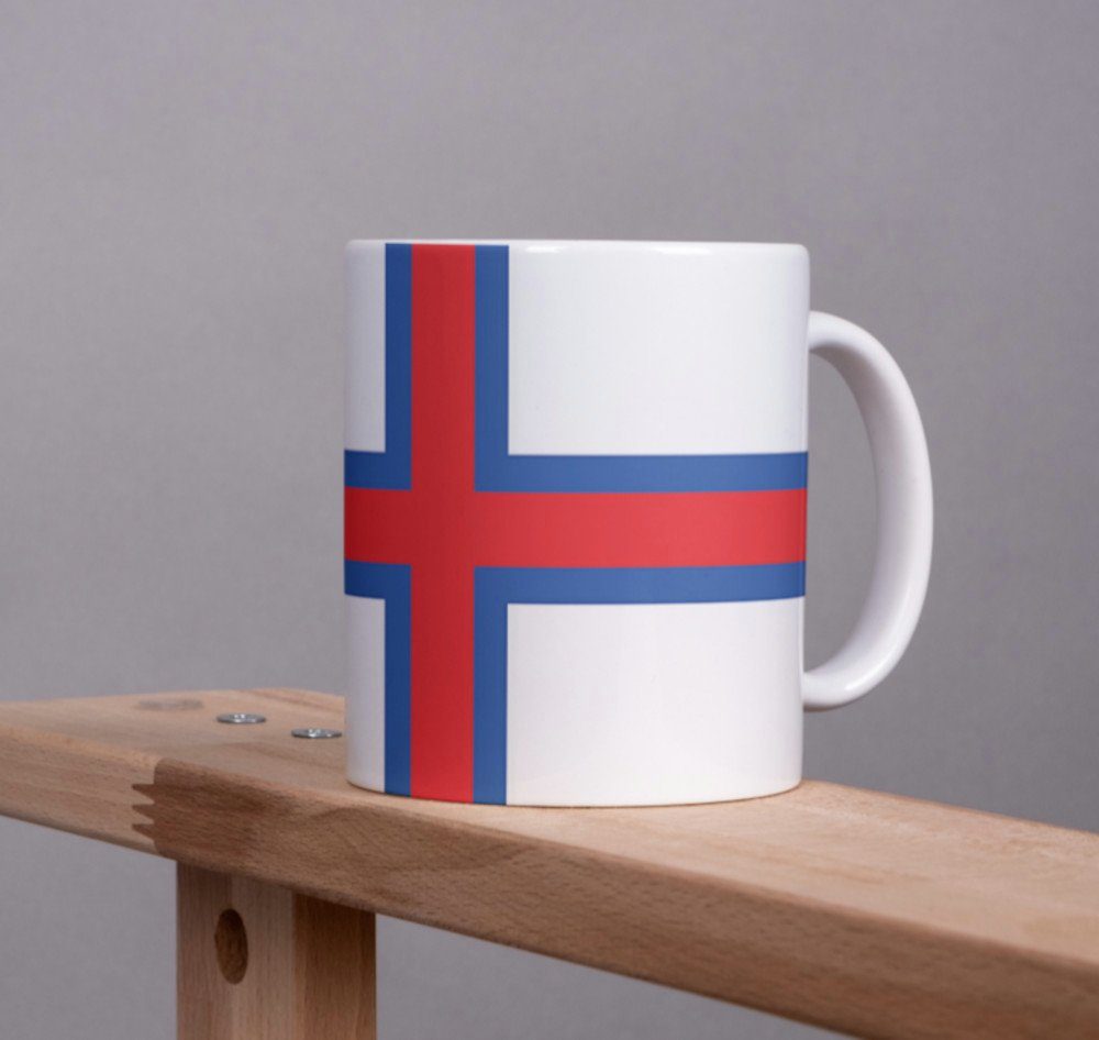Tinisu Tasse Färöer Kaffeetasse Kaffee Flagge Becher Pot Tasse Dänemark Coffeecup