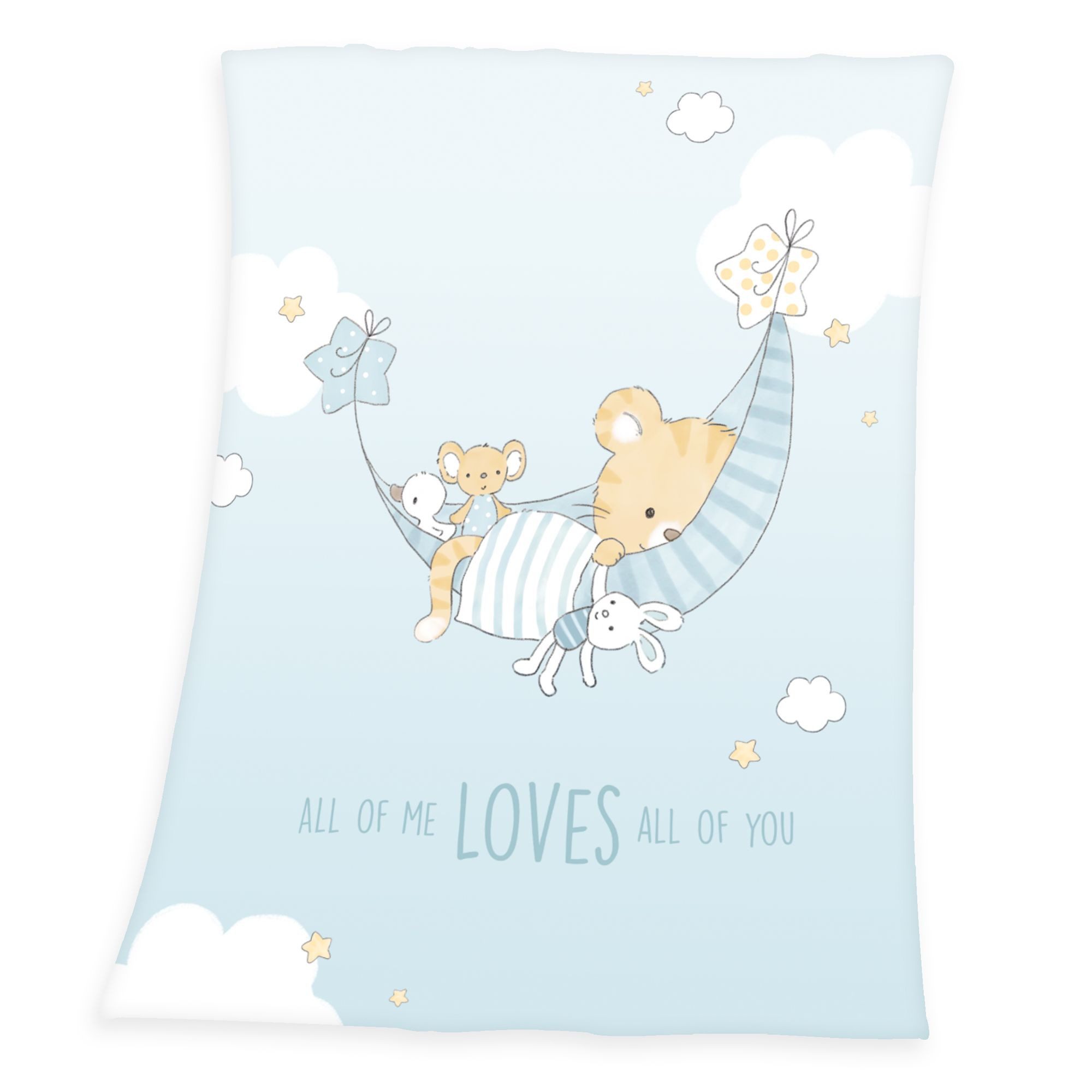 Wohndecke Baby Kuscheldecke Flauschdecke Wohndecke Little Tiger 75 x 100 cm, Herding, Langlebig