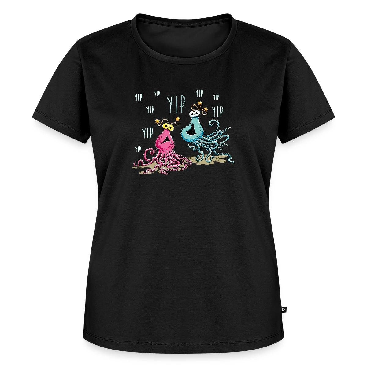 Spreadshirt T-Shirt Sesamstraße Yip Yip Alien Frauen Premium T-Shirt (1-tlg)