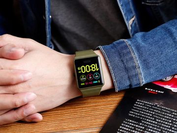 Gontence Sportuhr Bluetooth Smart Watch für Frauen Herzfrequenz-/Blutdrucküberwachung, (1-tlg)