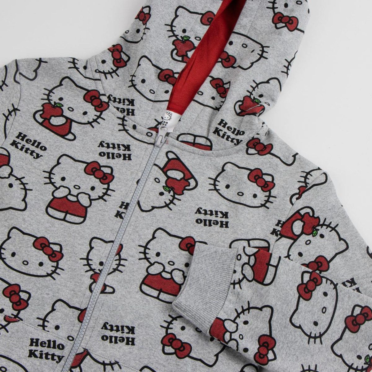 Cerda Kapuzensweatshirt Hello Kitty Kapuzenpullover – Hoodie bequem für Schule & Alltag – Bild 3 von 3
