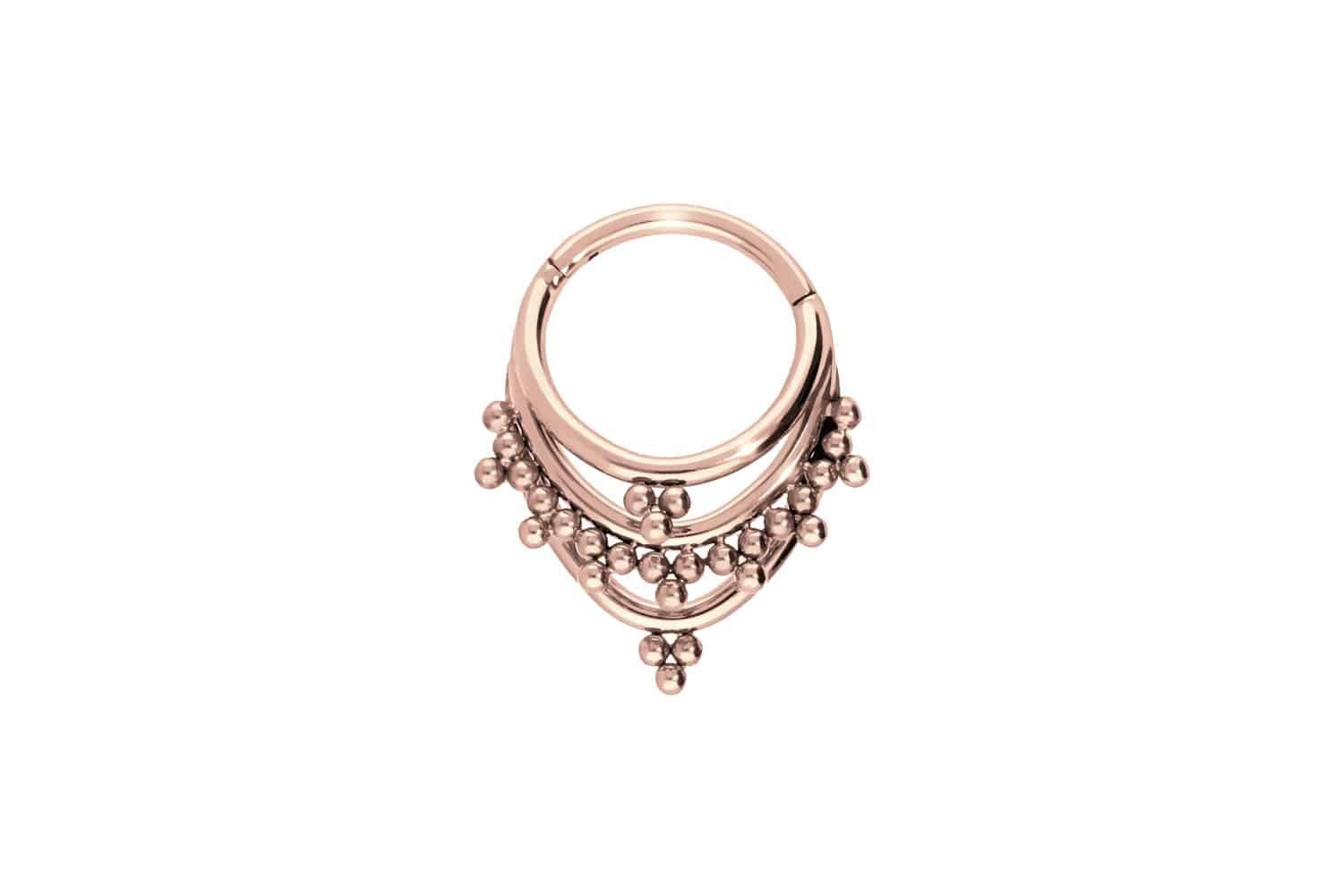 PIERCINGLINE Piercing-Set Titan Segmentring Clicker 3 günstig online kaufen