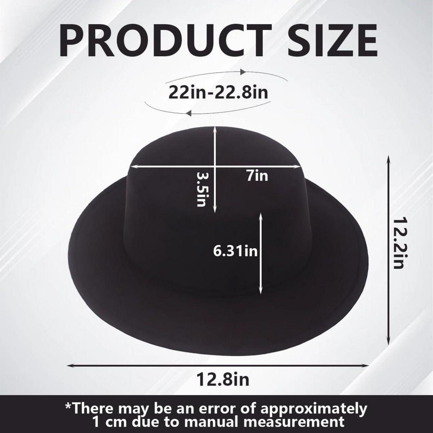 LuxusKollektion Fedora Fedora-Hut Unisex Wollmischung breiter Rand schwarz