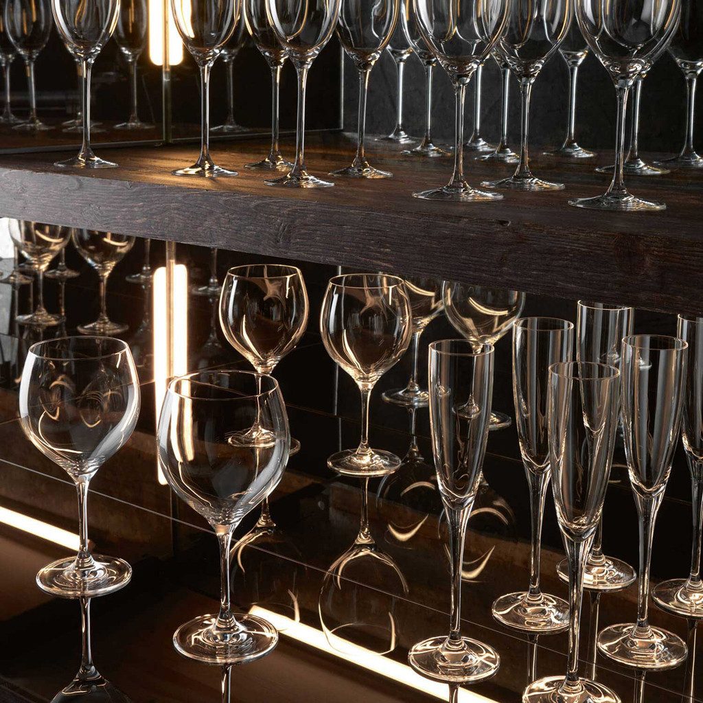 Villeroy & Boch Sektglas Maxima Champagnerkelch, Set 4tlg. 265mm, 4-tlg., Glas, Kristallglas, 4 Stck, spülmaschinenfest