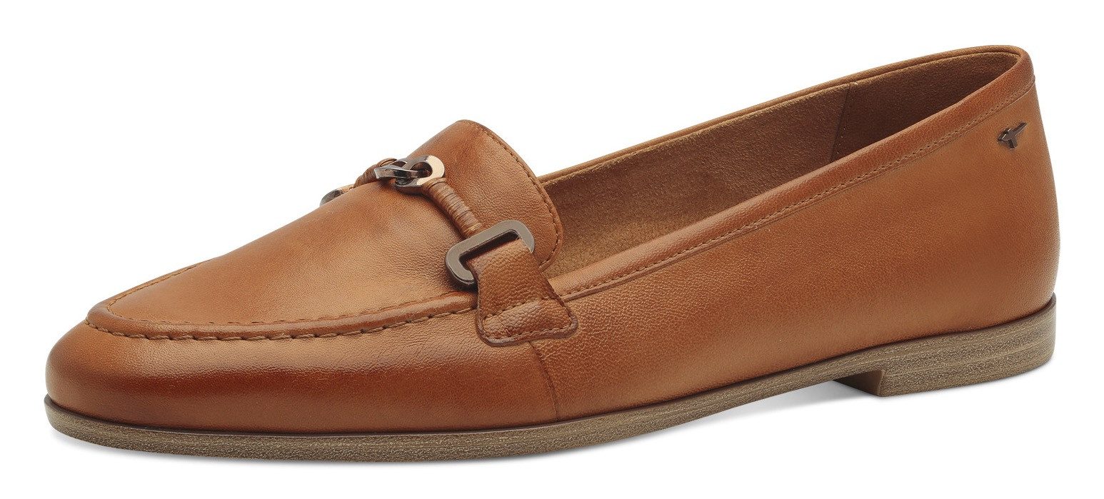 Tamaris Slipper, Blockabsatz, Schlupfschuh, Businessschuh mit hübscher Zier günstig online kaufen