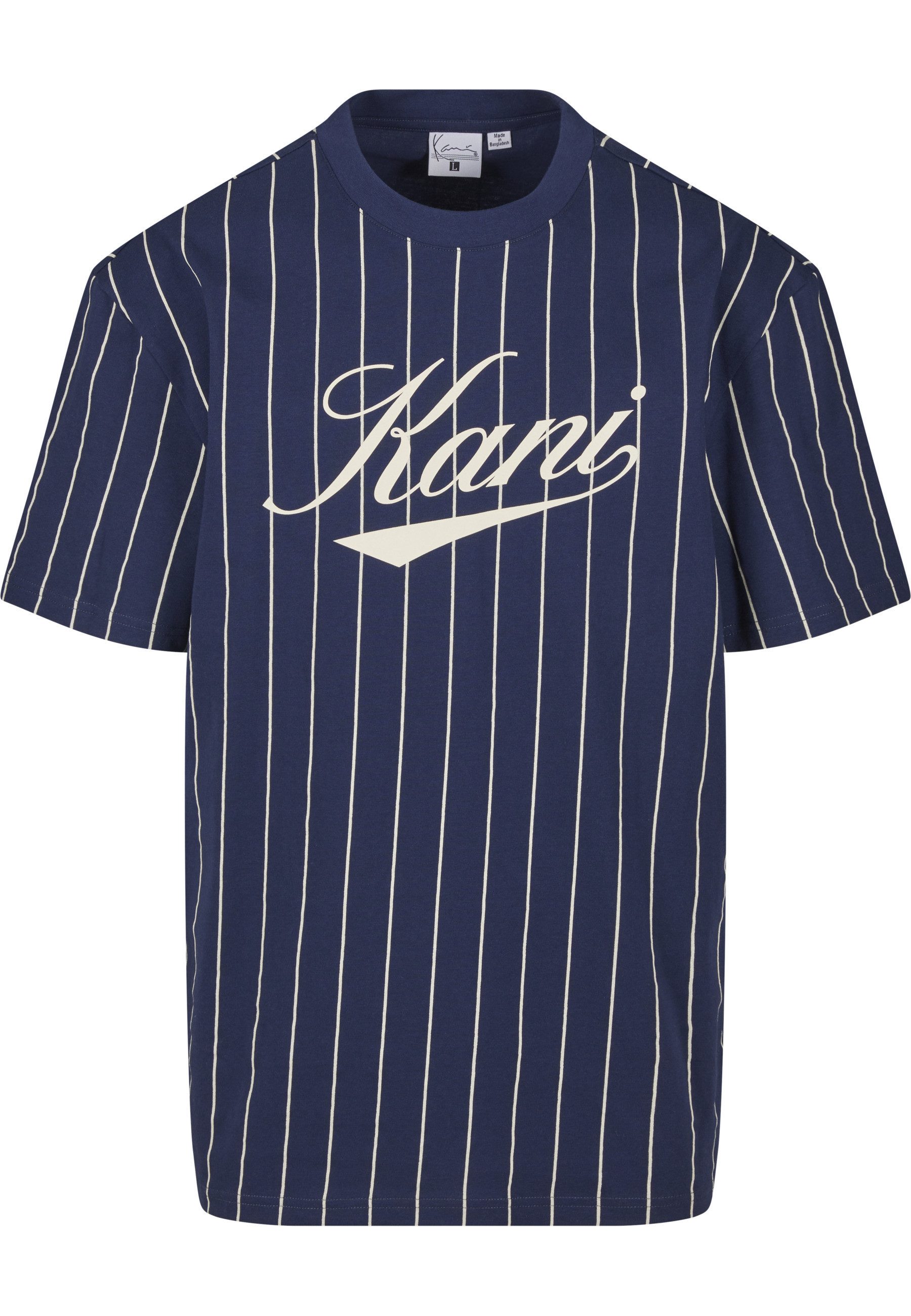 Karl Kani T-Shirt Karl Kani Cursive Varsity Pinstripe T-Shirt (1-tlg)