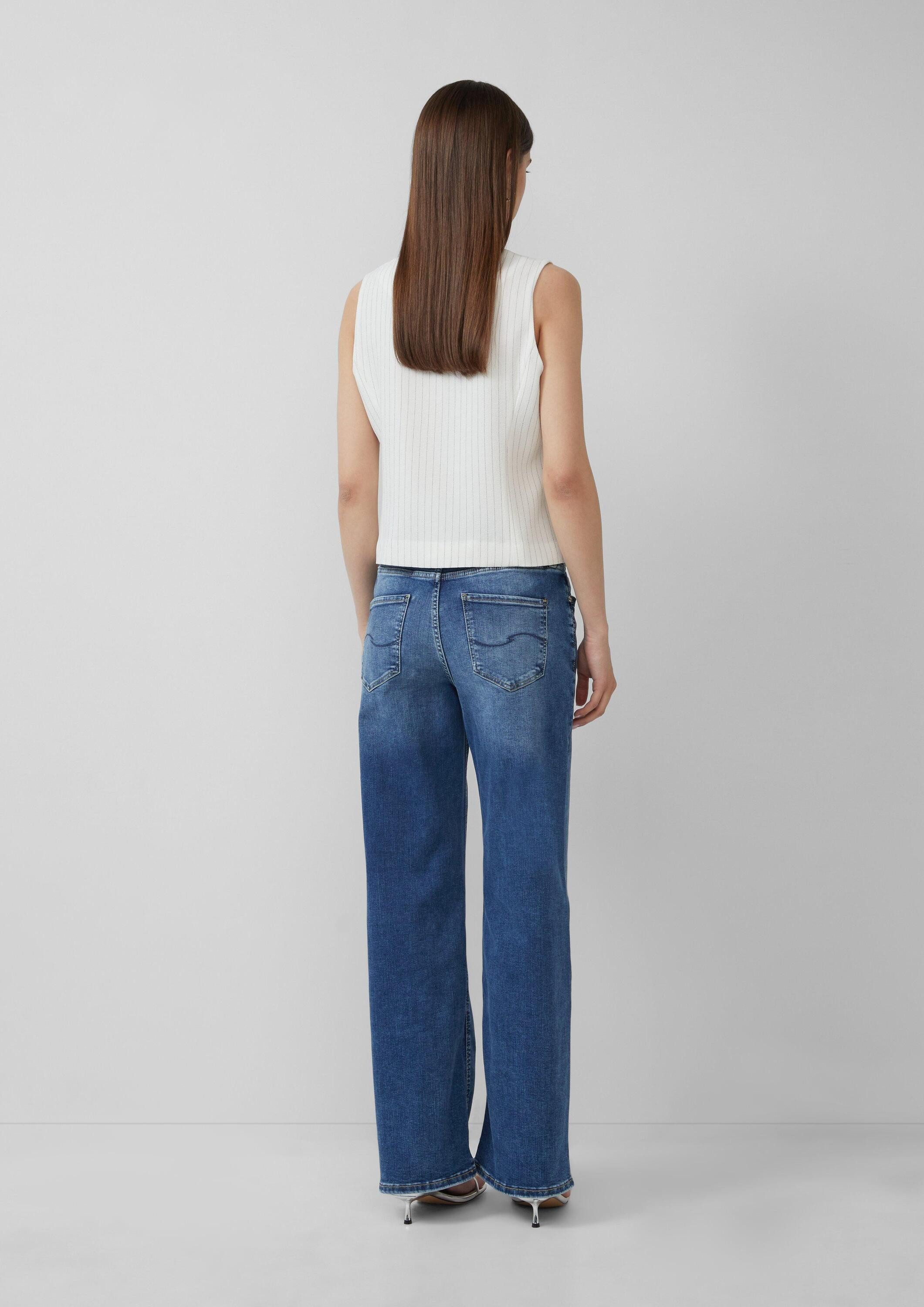 QS Jackenblazer Indoor-Weste Nadelstreifen-Weste