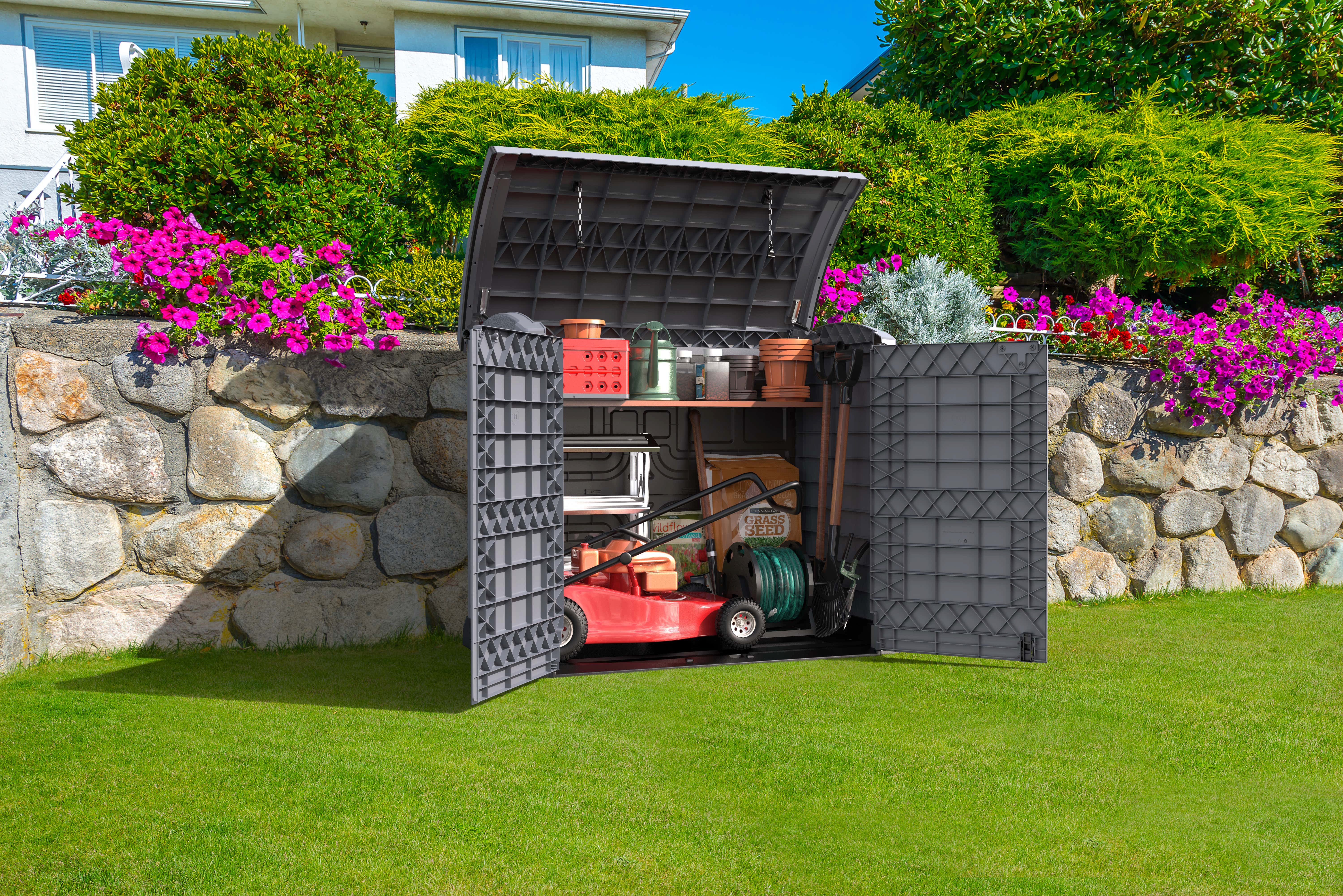 DURAMAX Gartenhaus DURAMAX Kunststoff-Aufbewahrungsbox 1200 Liter günstig online kaufen