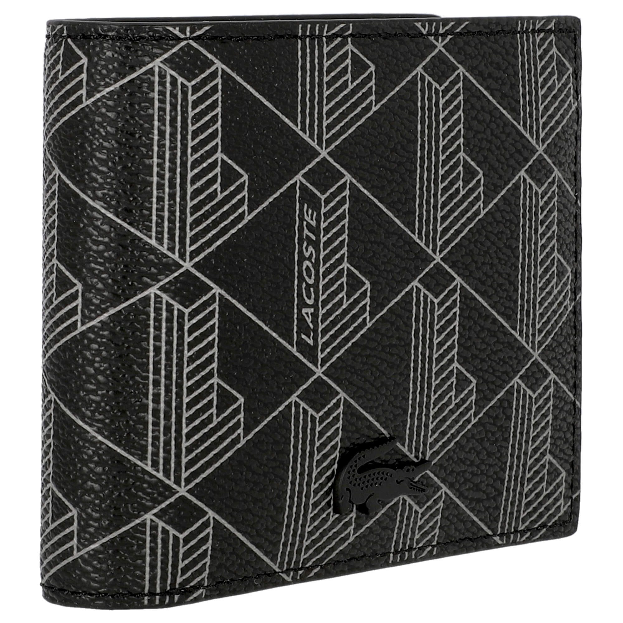 Lacoste Geldbörse Signature - Mens's Geldbörse 6cc 11 cm (allover monogram noir gris)