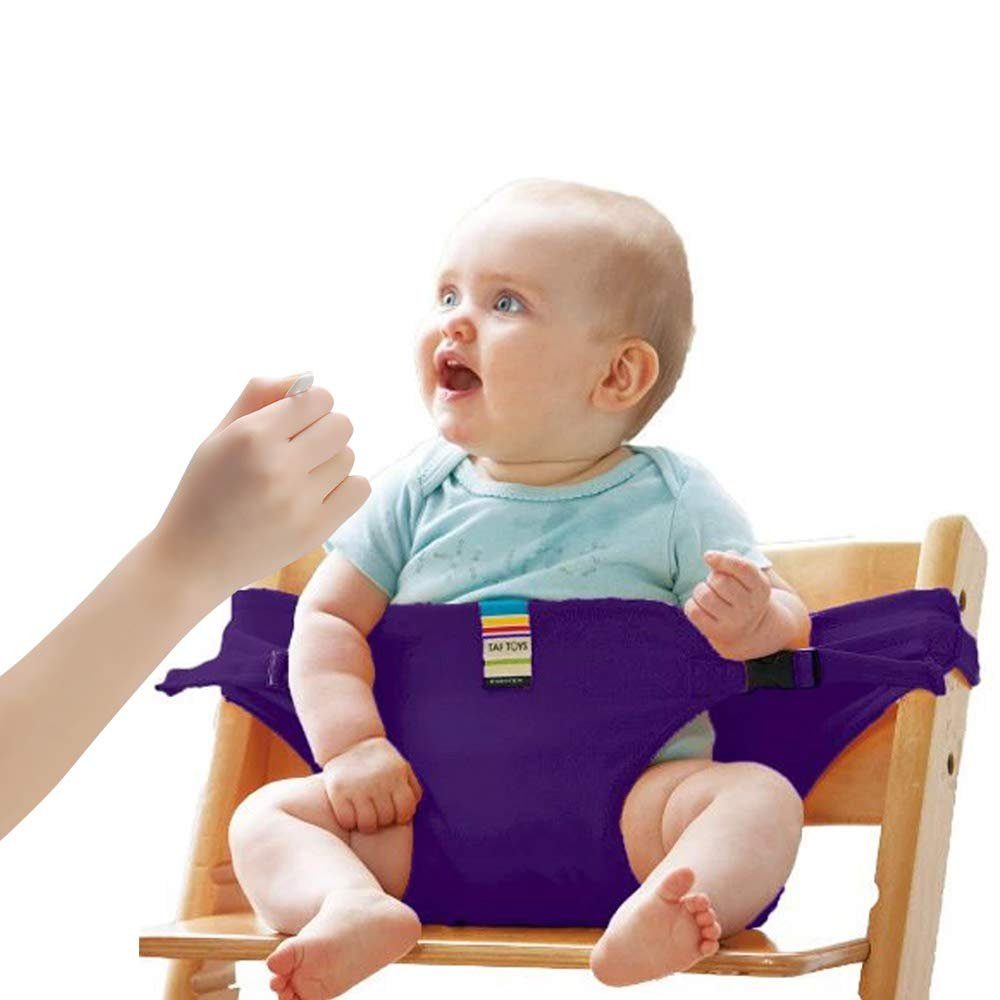 Jormftte Tragbarer Sicherheitsgurt Violett Hochstuhl-Gurt Baby Hochstuhl,für Stuhl-Sitzgurt für