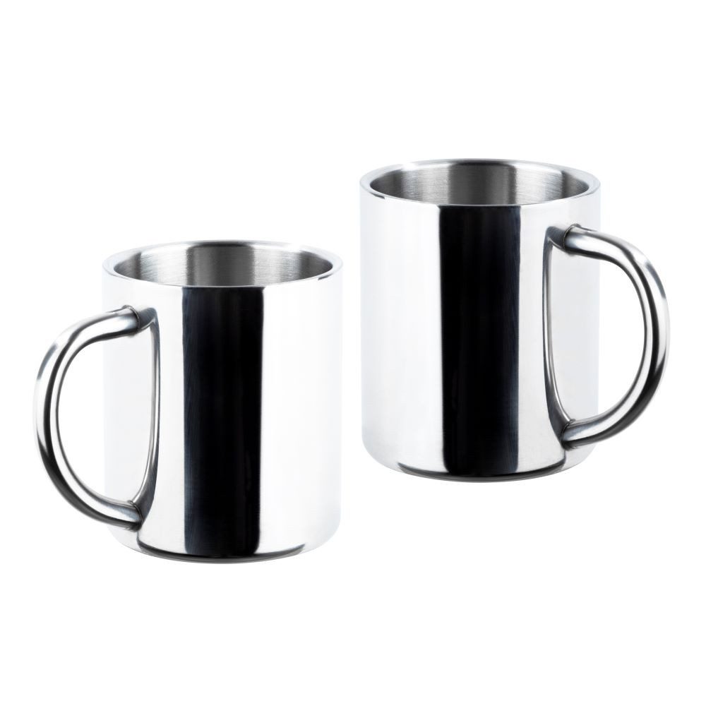Haushalt International Becher Haushalt International Edelstahl Thermo-Trinkbecher 2er Set doppelwand, Edelstahl