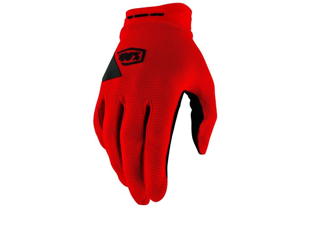 100% Fahrradhandschuhe 100% Ridecamp Gel Gloves XL red - gepolsterte MTB-Handschuhe für mehr