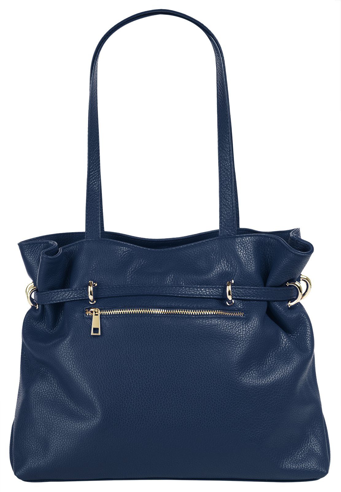 Samantha Look Henkeltasche SAMANTHA LOOK Damen echt Leder, Made in Italy, echt Leder, Made in Italy – Bild 4 von 5