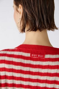 Oui Strickpullover Pullover mit Wolle