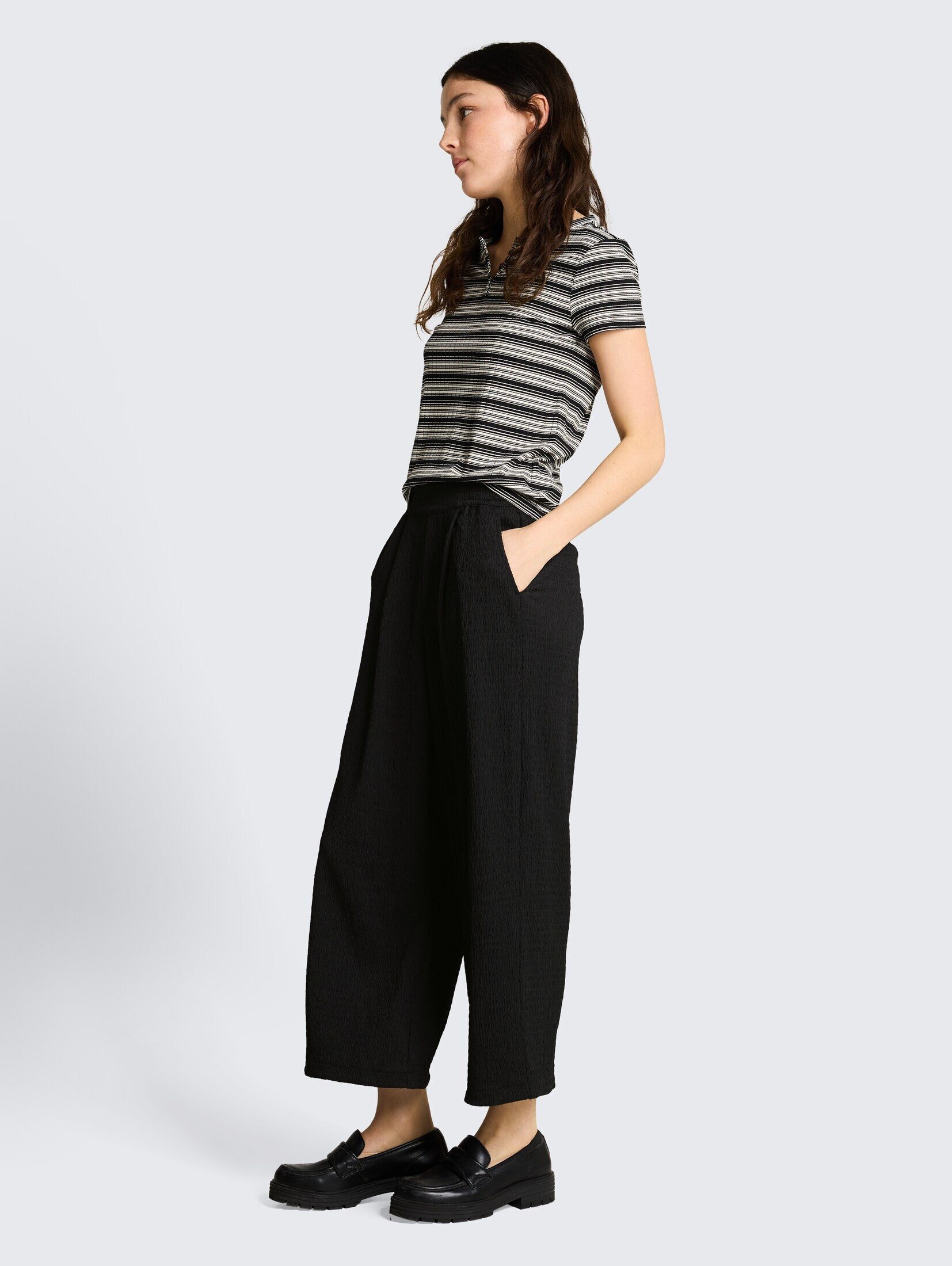 TOM TAILOR Denim 7/8-Hose Hosen & Chino Crinkle Culotte Hose