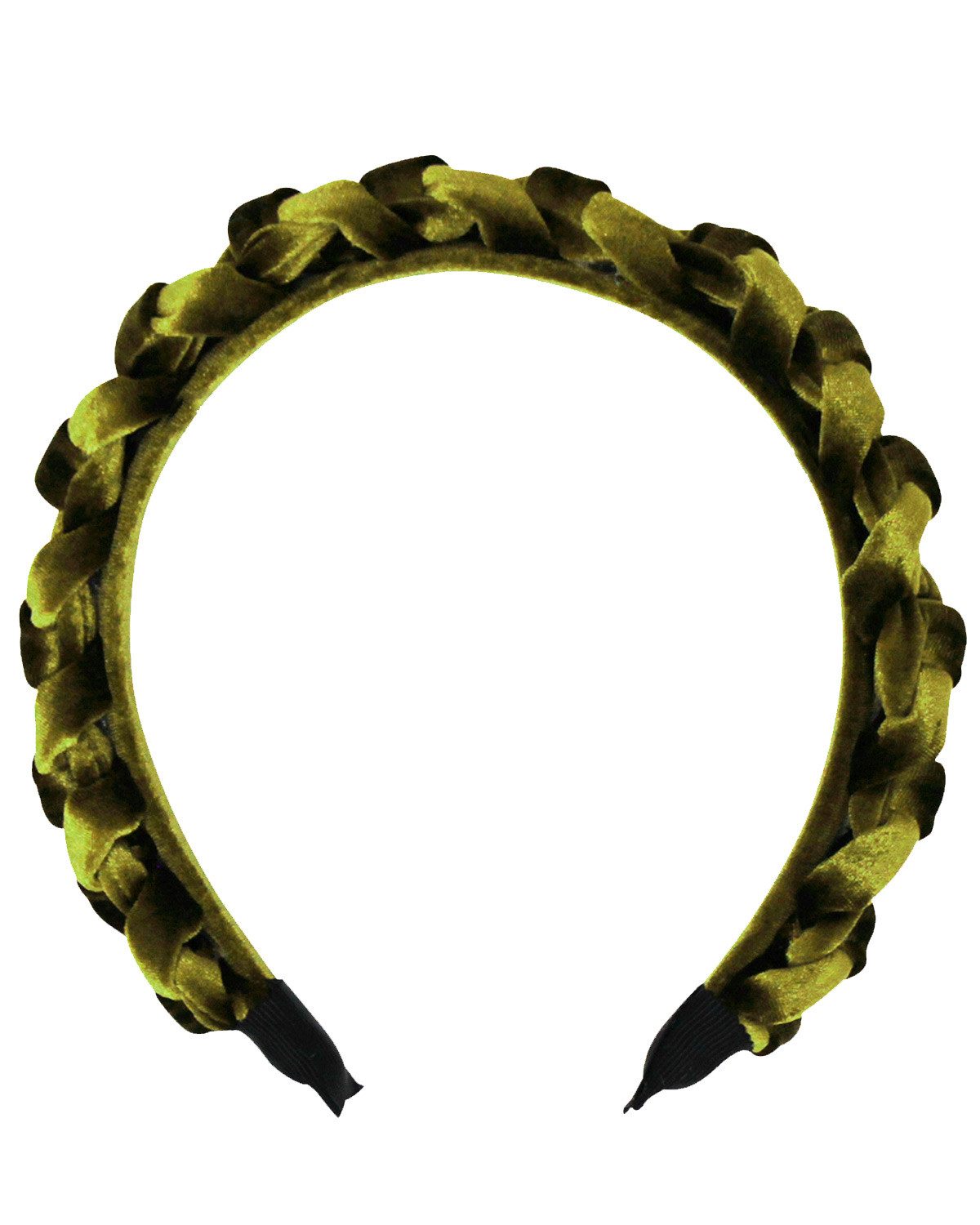 Trachtenland Haarreif Haarreif "Aneta" in Samtoptik Geflochten