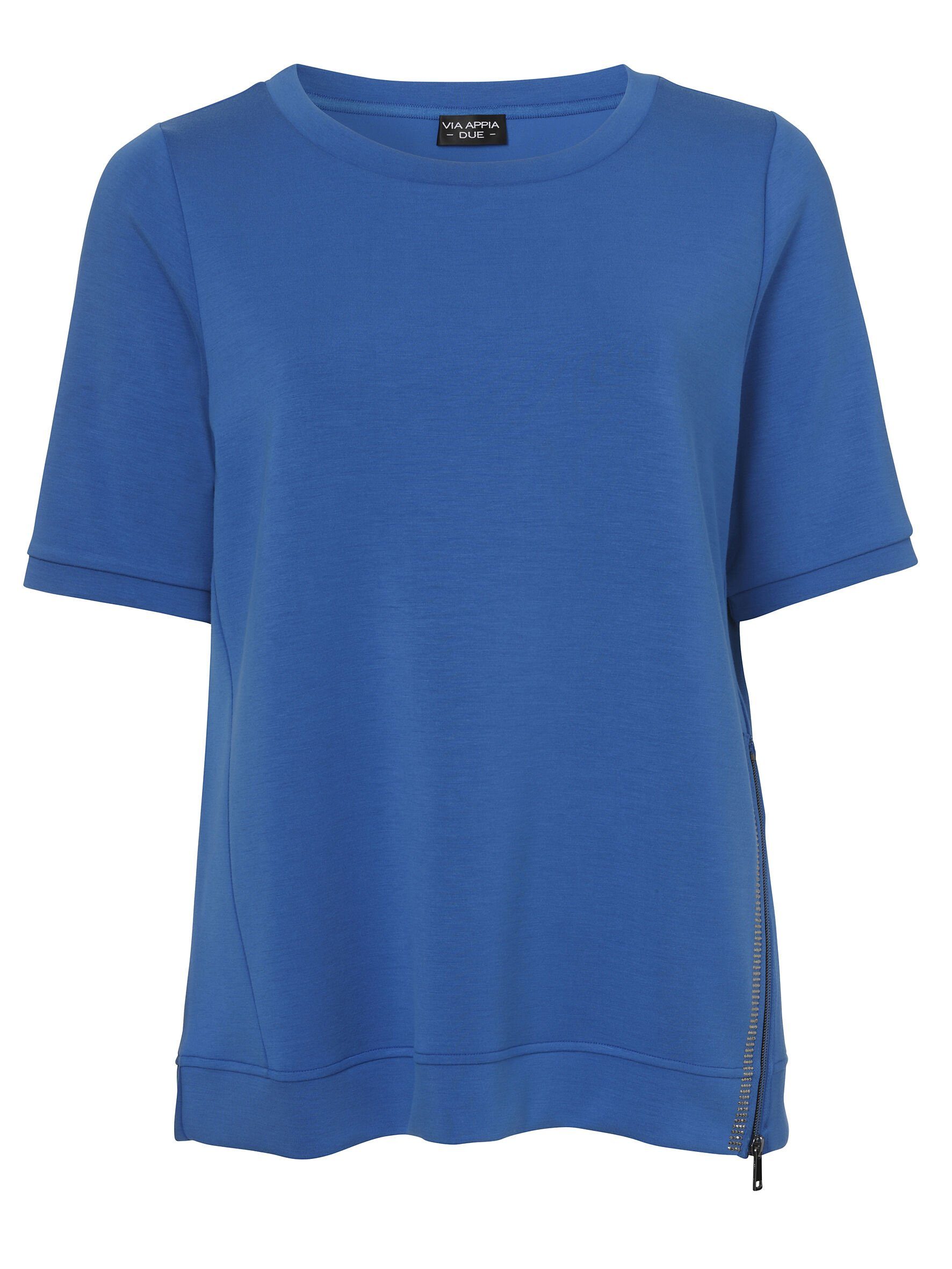 VIA APPIA DUE Rundhalsshirt (1-tlg) mit Rundhalsausschnitt