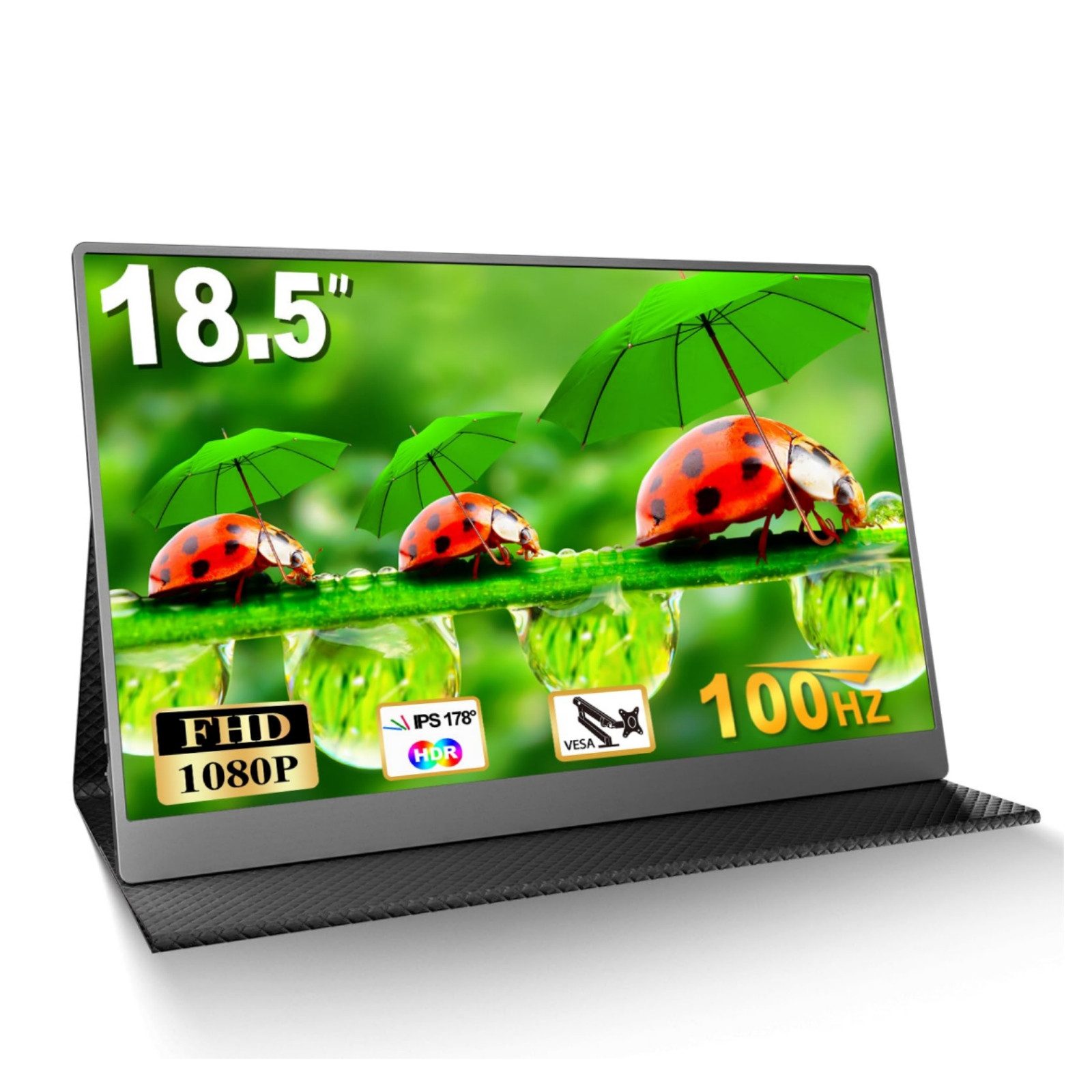 YI Portable Monitor 18,5 Zoll 100Hz Tragbarer Gaming Monitor,IPS 1080P Portabler Monitor