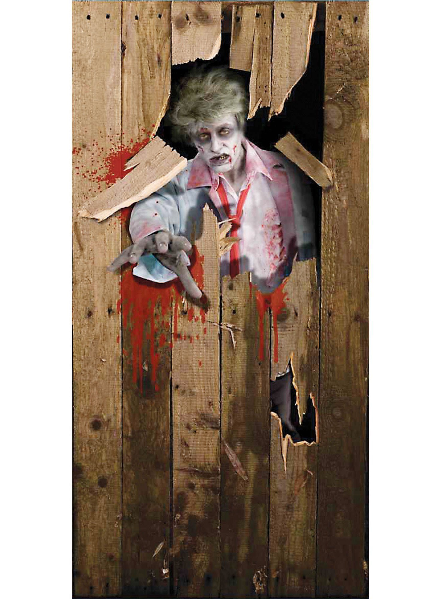 Türdeko Zombie Dekoobjekt Metamorph Halloween Doorbreaker