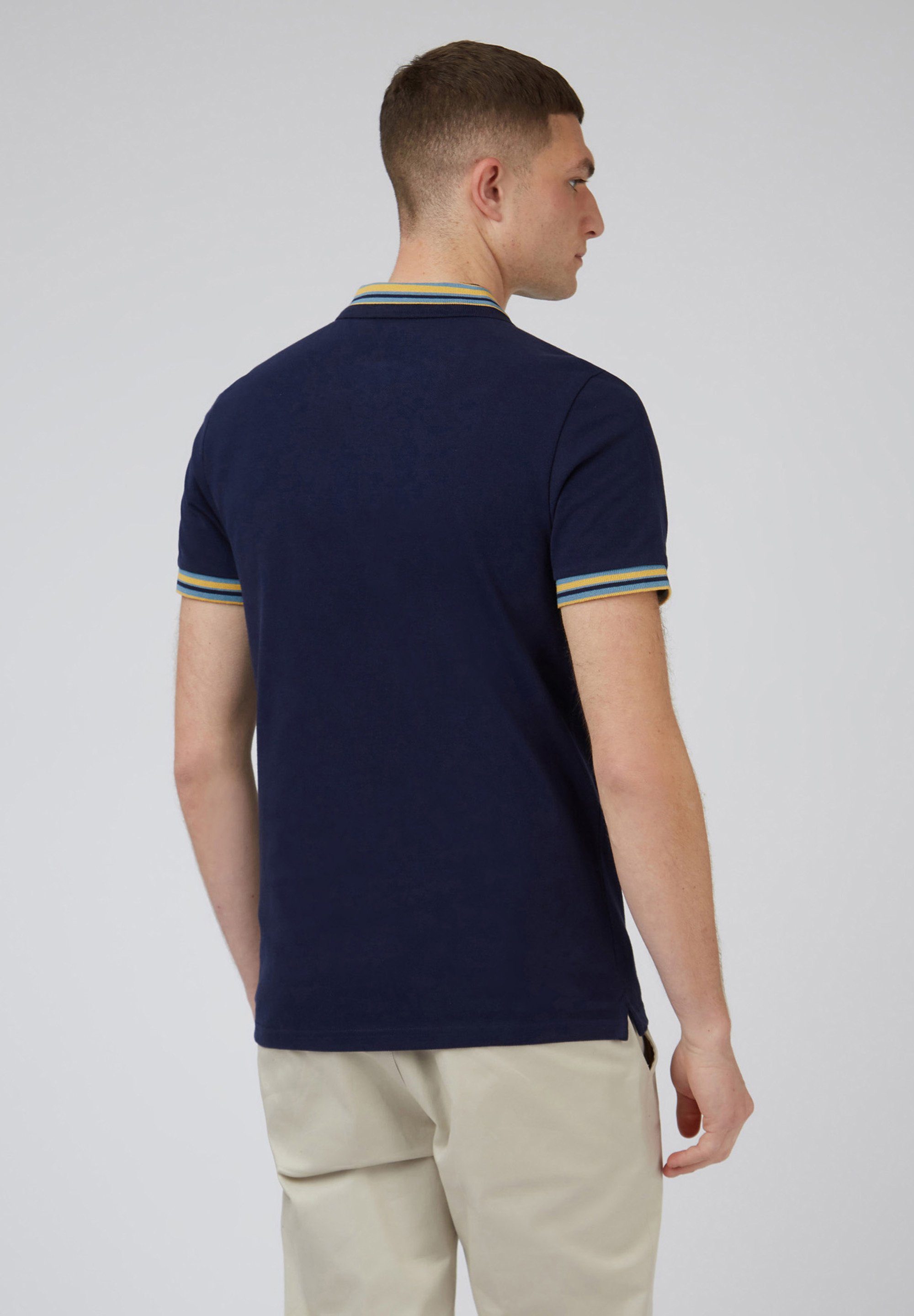 Gestickets Abzeichen House marine Poloshirt Polo Ben Sherman Collar