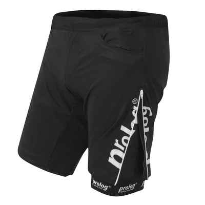 prolog cycling wear Bikerhose After Race Shorts, Kurze Freizeithose mit Reißverschlüssen seitliche, weit öffnende Reißverschlüsse