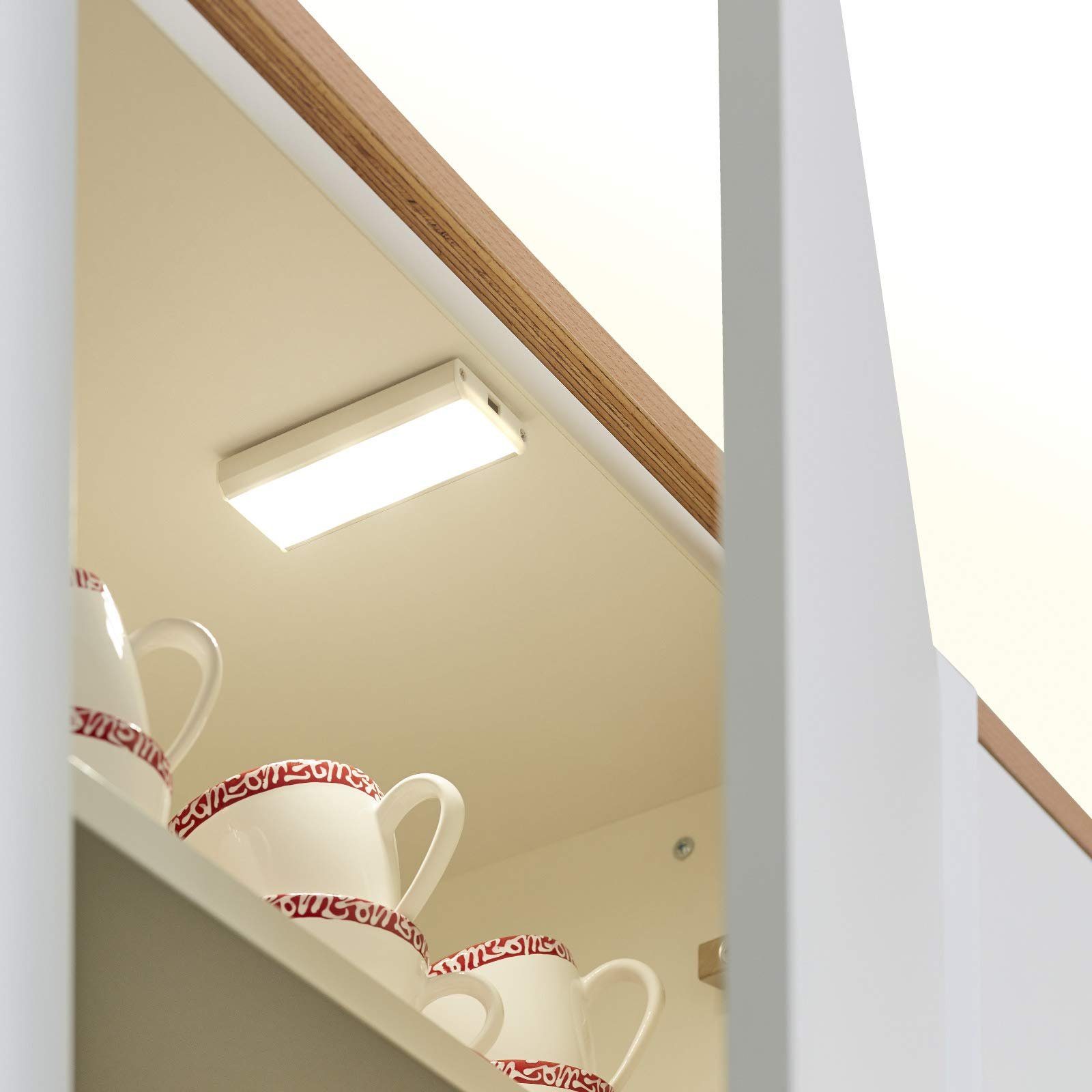 SO-TECH® LED Unterbauleuchte LED Schrankleuchte VEGA neutralweiß kabellos, LED fest integriert, Neutralweiß