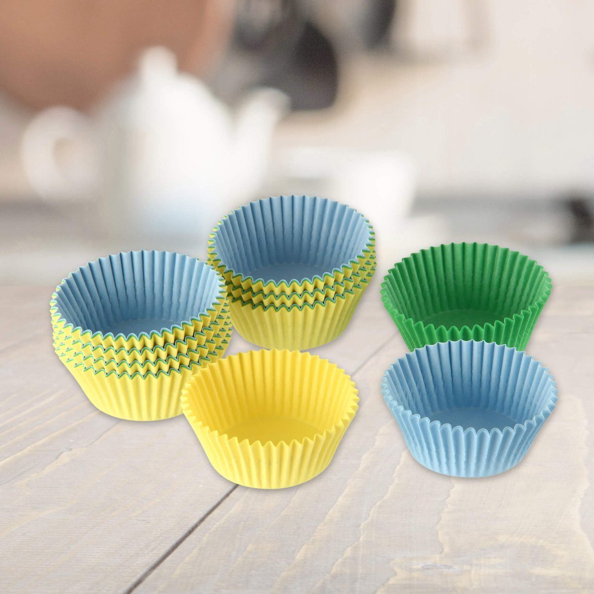 Dr. Oetker Küchenhelfer Muffinform Papierbackförmchen bunt, 150 St.