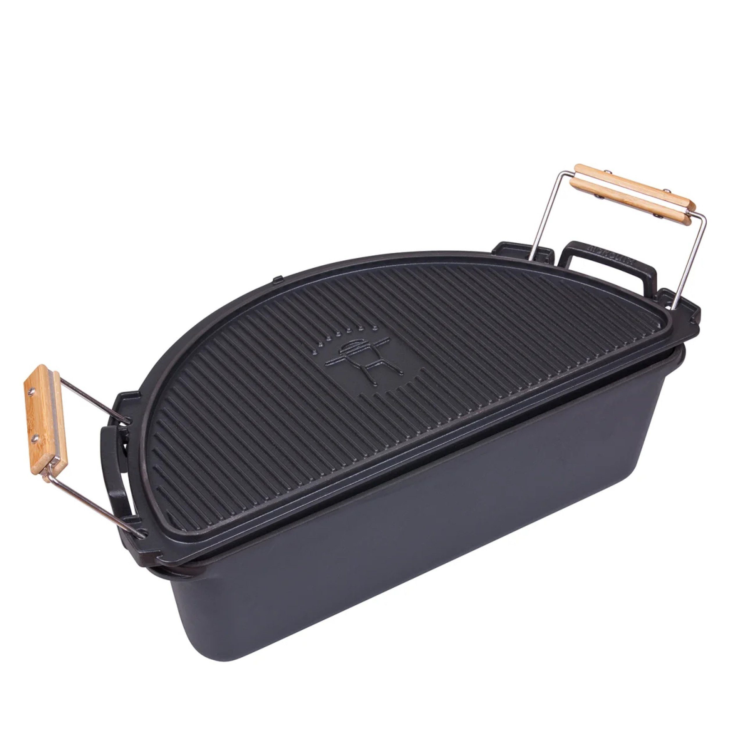 MONOLITH Keramikgrill Monolith CLASSIC SGS Feuertopf Set Dutch Oven für Monolith Classic